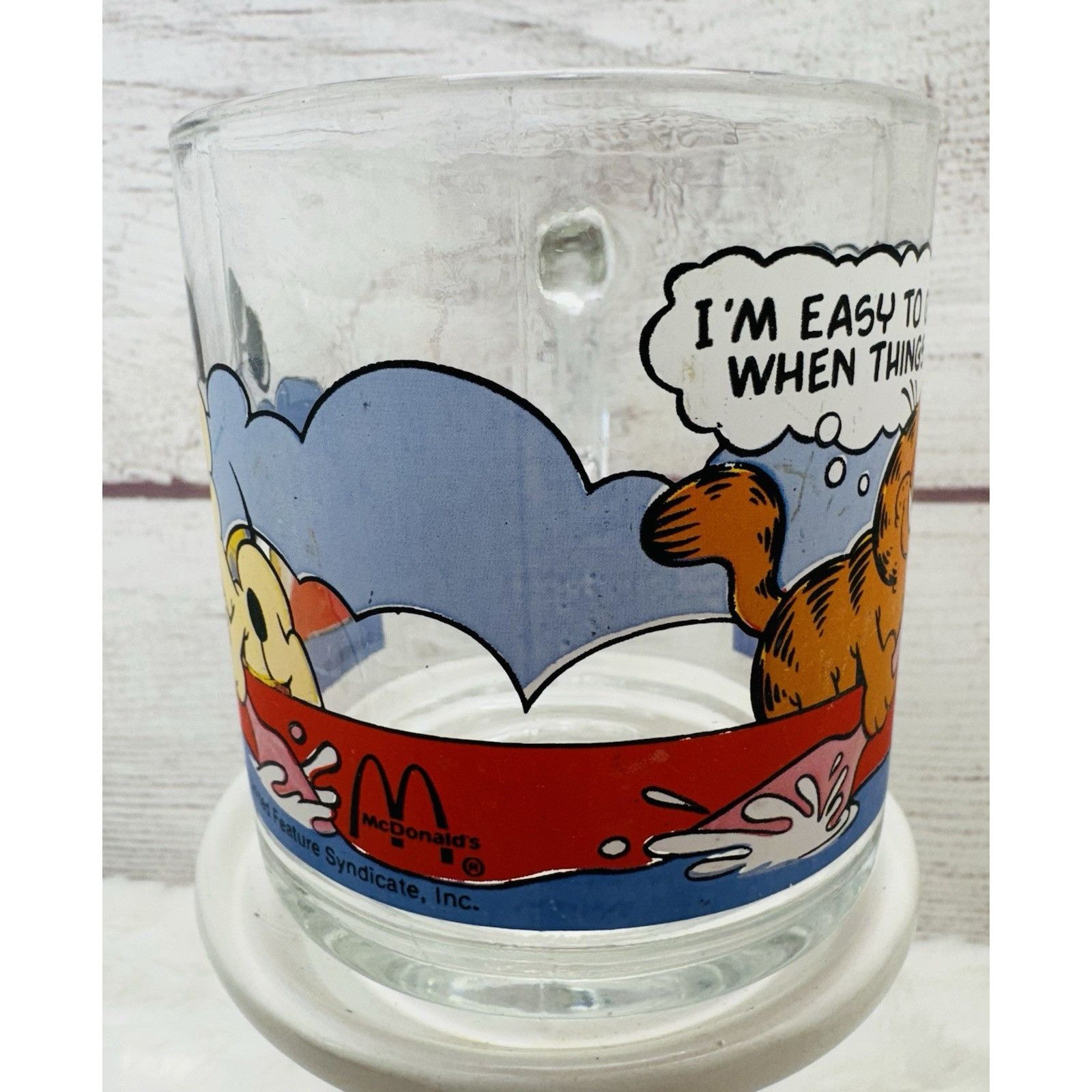 Other McDonald’s Garfield & Odie Clear Glass Coffee Mugs Cups VINT Size ONE SIZE - 4 Thumbnail