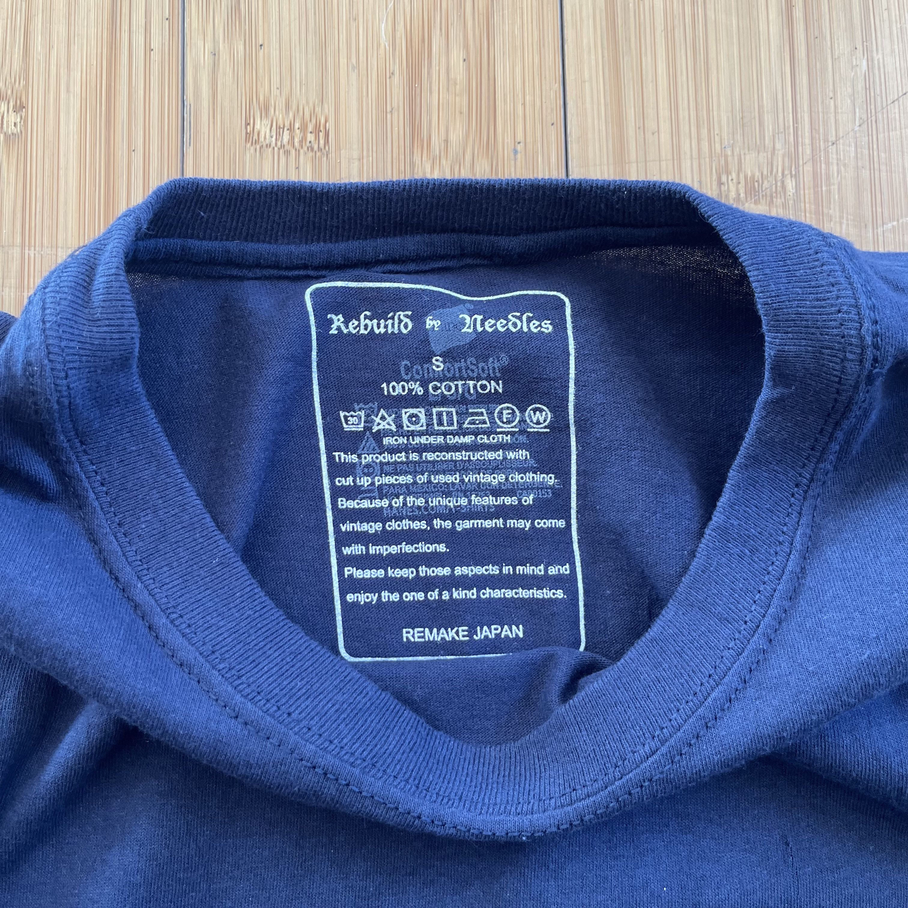 Needles Rebuild By Needles Reconstructed Navy T-Shirt Size US S / EU 44-46 / 1 - 4 Thumbnail