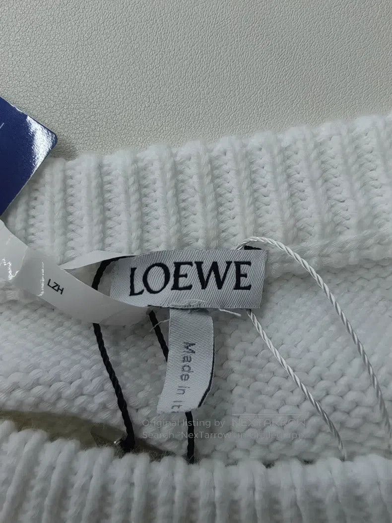 Loewe Loewe White Fleece Colorful Logo Crewneck Sweater Size M / US 6-8 / IT 42-44 - 3 Thumbnail