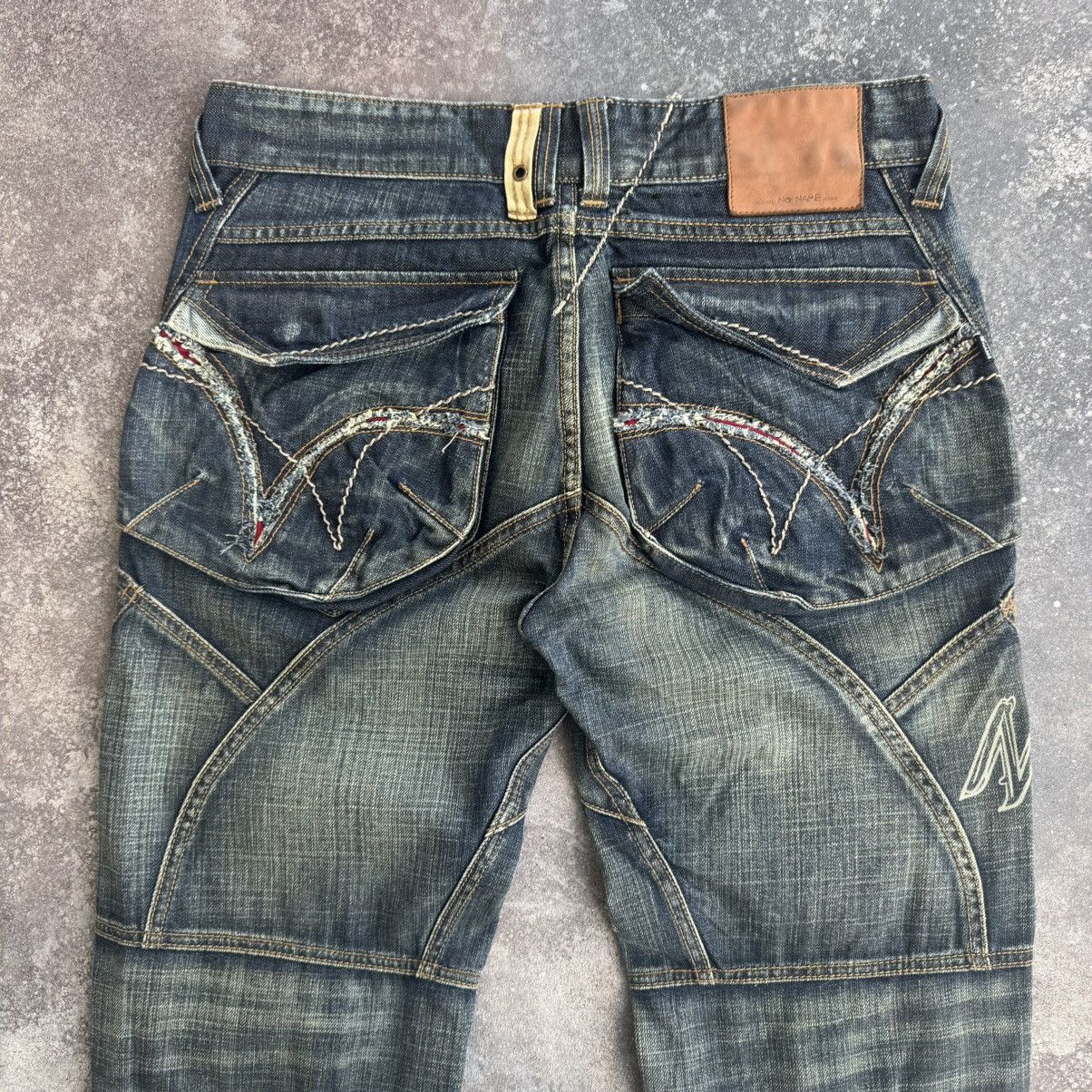 Hysteric Glamour Japanese Style Vintage Avant Garde Washed Jeans Size US 31 - 14 Thumbnail