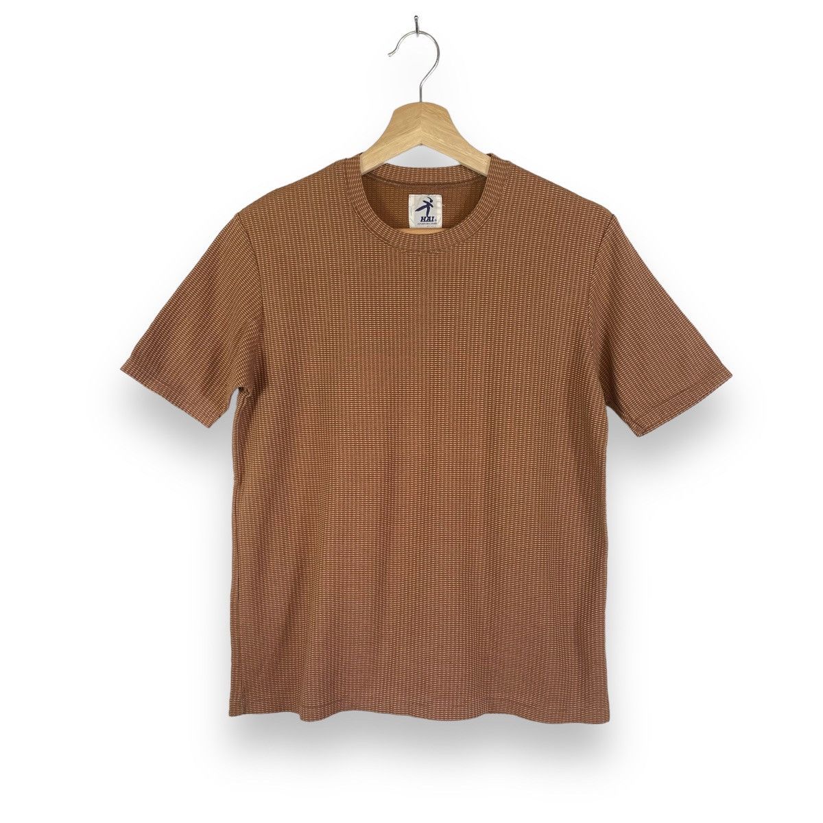 Hai Sporting Gear × Issey Miyake Rare! Hai Sporting Gear Waffle Knit Jacquard Tshirt Size M / US 6-8 / IT 42-44 - 1 Thumbnail