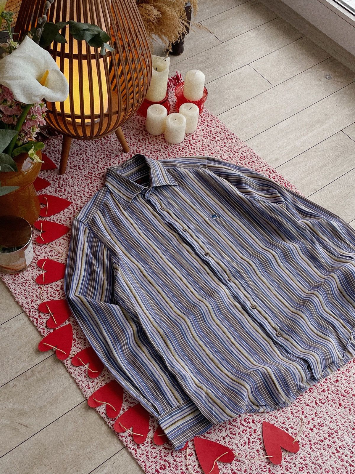 Etro Etro Milano Linen Striped Shirt Size US L / EU 52-54 / 3 - 2 Thumbnail