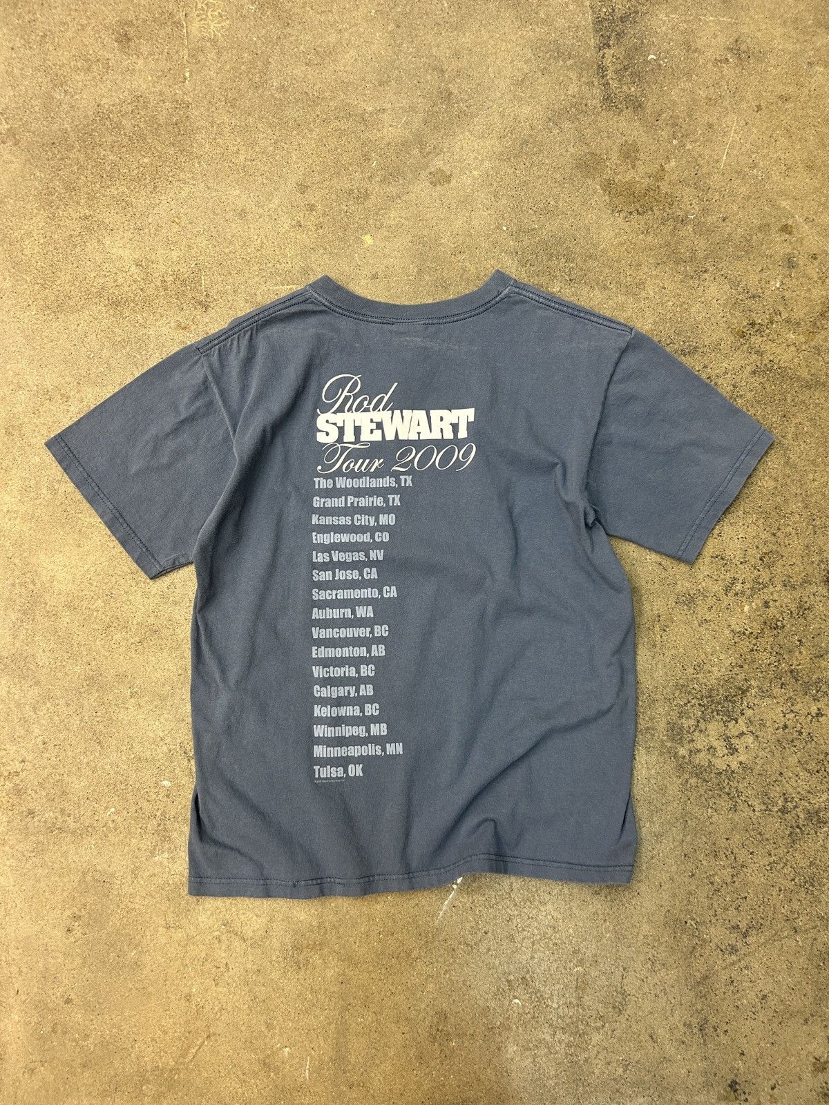 Anvil Rod Stewart 2009 Tour Tee Medium Y2K 2000s Shirt Size US M / EU 48-50 / 2 - 2 Thumbnail
