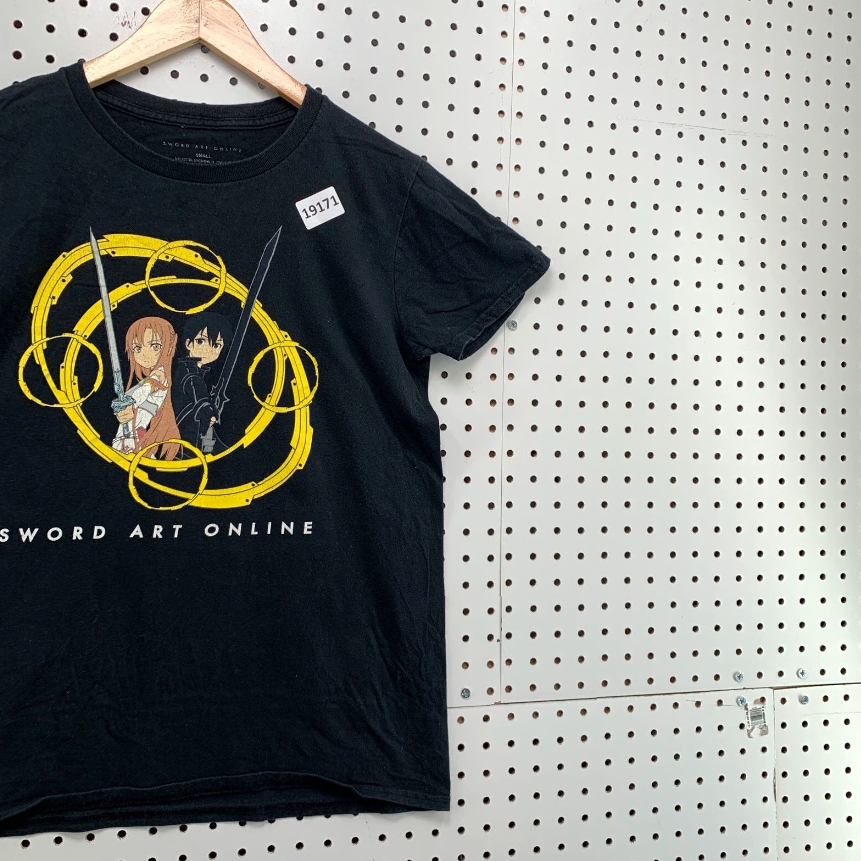 Vintage Sword Art Online Shirt Anime Tee Black Adult Small Cartoon Short Sleeve 18x25 Size US S / EU 44-46 / 1 - 4 Thumbnail