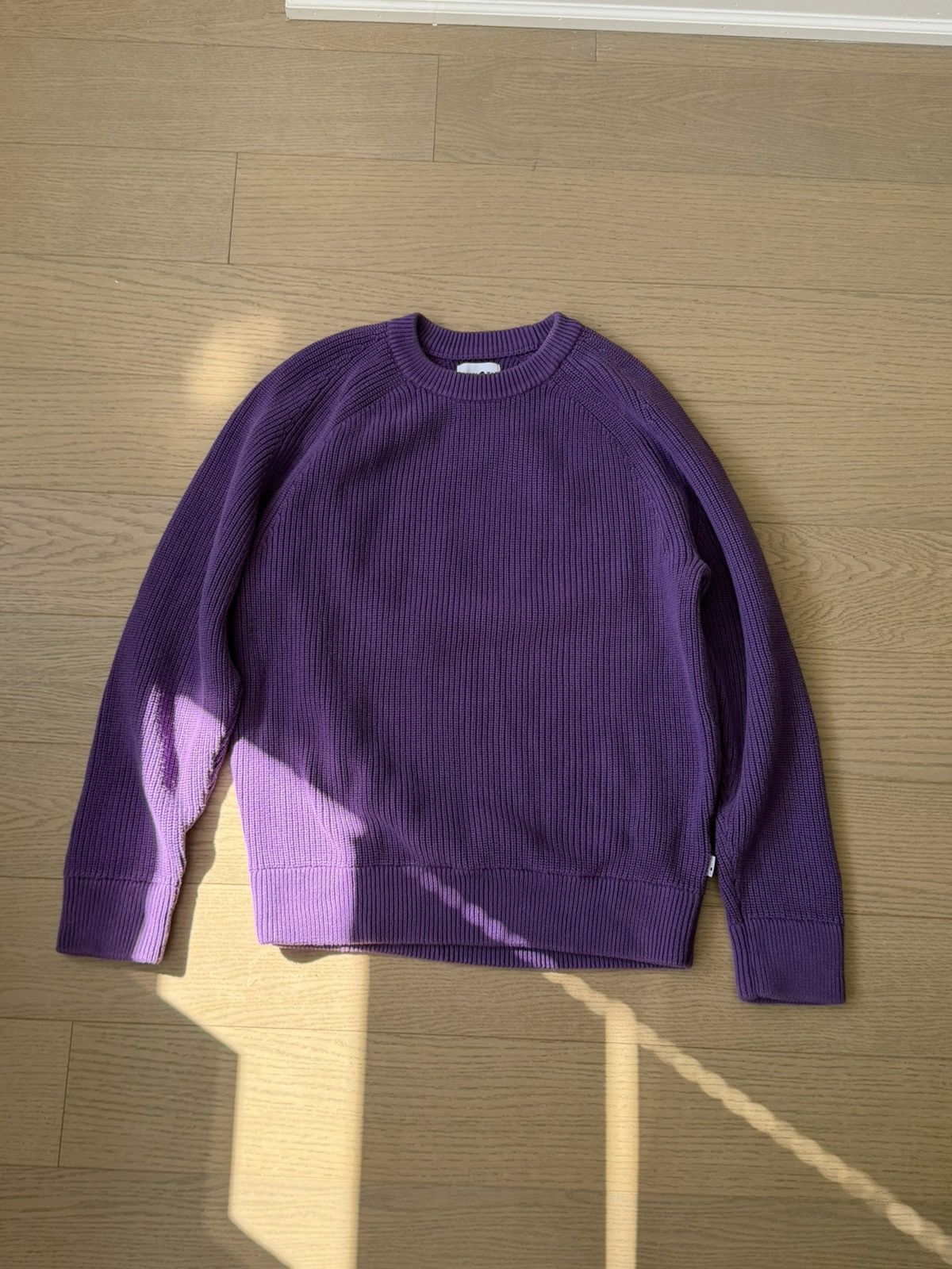 Jacobo Purple Knit Cotton Sweater