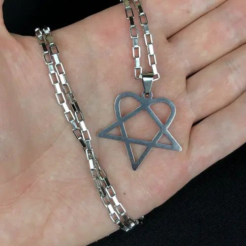 Jewelry Kitamura x Miho Heart Necklace Punk Grunge Chain Y2K Size ONE SIZE - 6 Thumbnail
