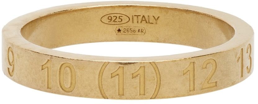 Maison Margiela 🔥[SALE]🔥 Maison Margiela Gold Slim Numbers Logo Ring Size ONE SIZE - 5 Thumbnail