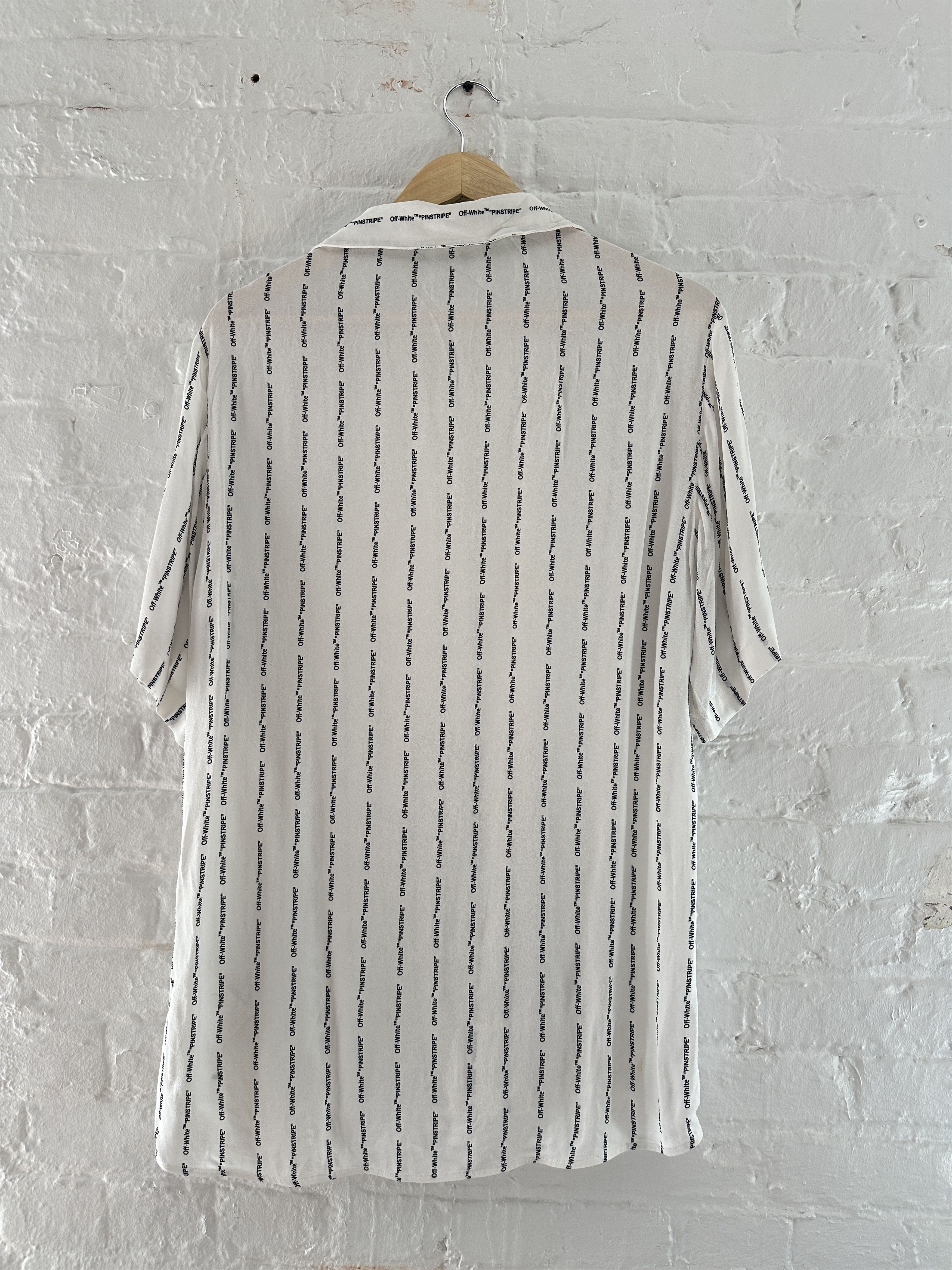 Off-White Off-White Camp Collar 'Pinstripe' Shirt Size US S / EU 44-46 / 1 - 3 Thumbnail