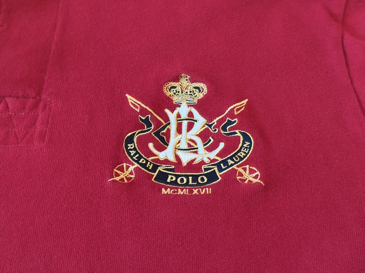 Polo Ralph Lauren Vintage Polo Ralph Lauren Polo Shirt Rugby Crest Logo Long Size US XL / EU 56 / 4 - 3 Thumbnail