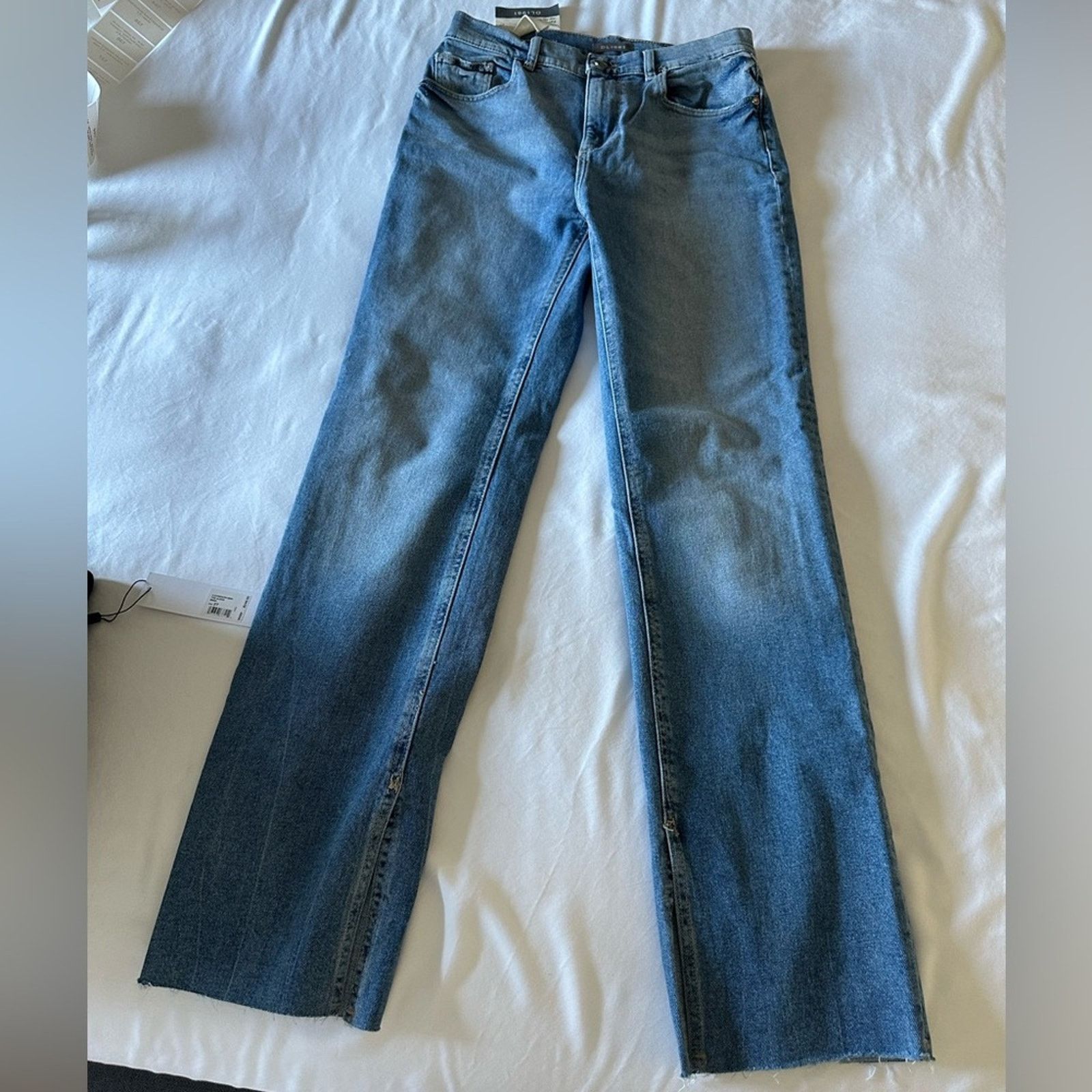 DL1961 NEW DL1961 Patti Straight High Rise Jeans Raw Sz 27 $209 Size 27" / US 4 / IT 40 - 6 Thumbnail