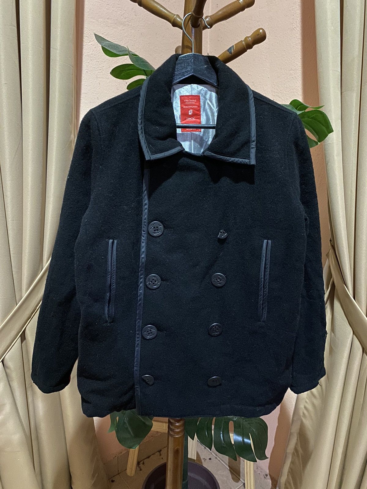 WHIZ LIMITED Felicity Black Wool Double-Breasted Jacket Tokyo Edge Size US M / EU 48-50 / 2 - 1 Thumbnail