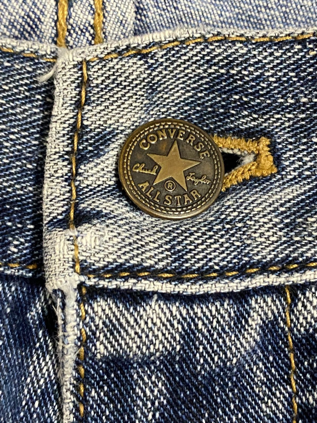 Converse Vintage Converse Est 1908s Faded Distressed Short Jeans Size US 35 - 3 Thumbnail