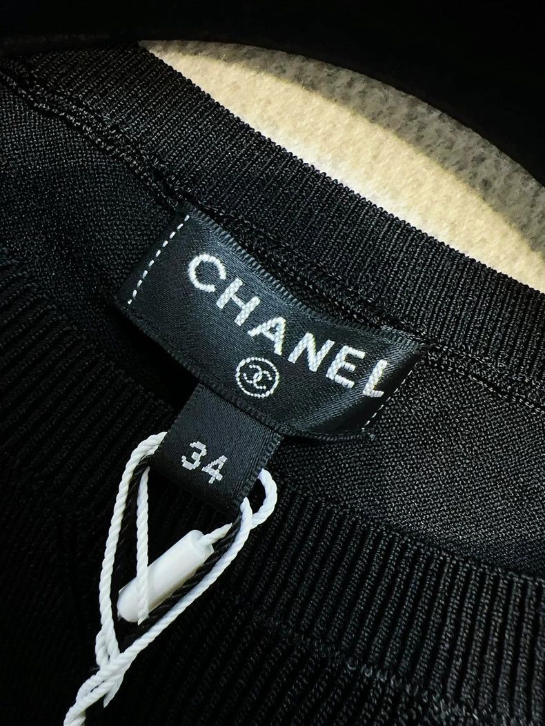 Chanel Chanel 20A Black High-Waist Knit Top Size M / US 6-8 / IT 42-44 - 5 Thumbnail