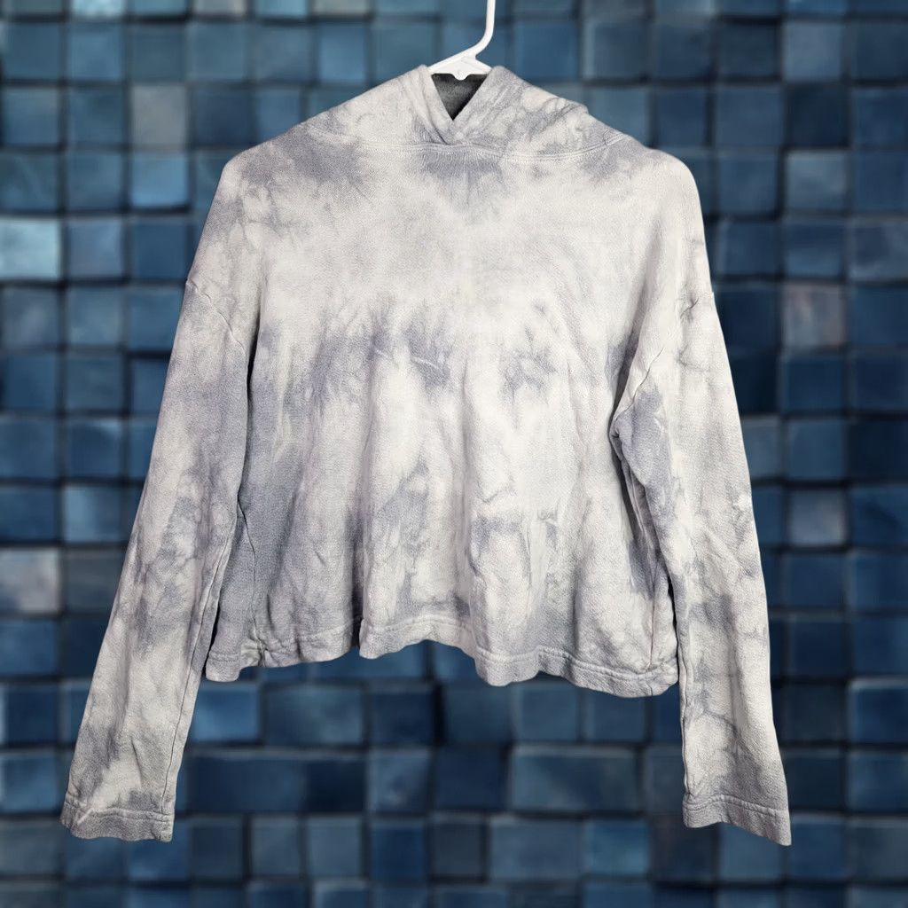 Enza Costa Enza Costa Hoodie Womens Cropped Pullover Crew Neck Multicolor Tie-Dye Pattern Long Sleeve Size M Casual Activewear Sweatshirt Cotton Polyester Logo Size M / US 6-8 / IT 42-44 - 1 Thumbnail