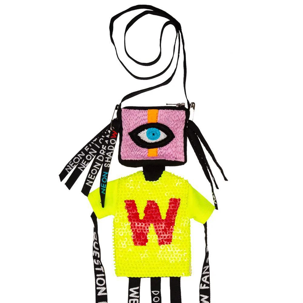 Walter Van Beirendonck Neon Shadow Cardholder Doll Size ONE SIZE - 1 Thumbnail
