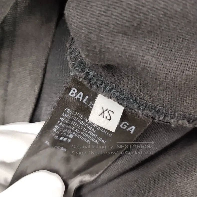 Balenciaga Balenciaga Pure Cotton Embroidered T-Shirt Size XS Black Size US XS / EU 42 / 0 - 4 Thumbnail