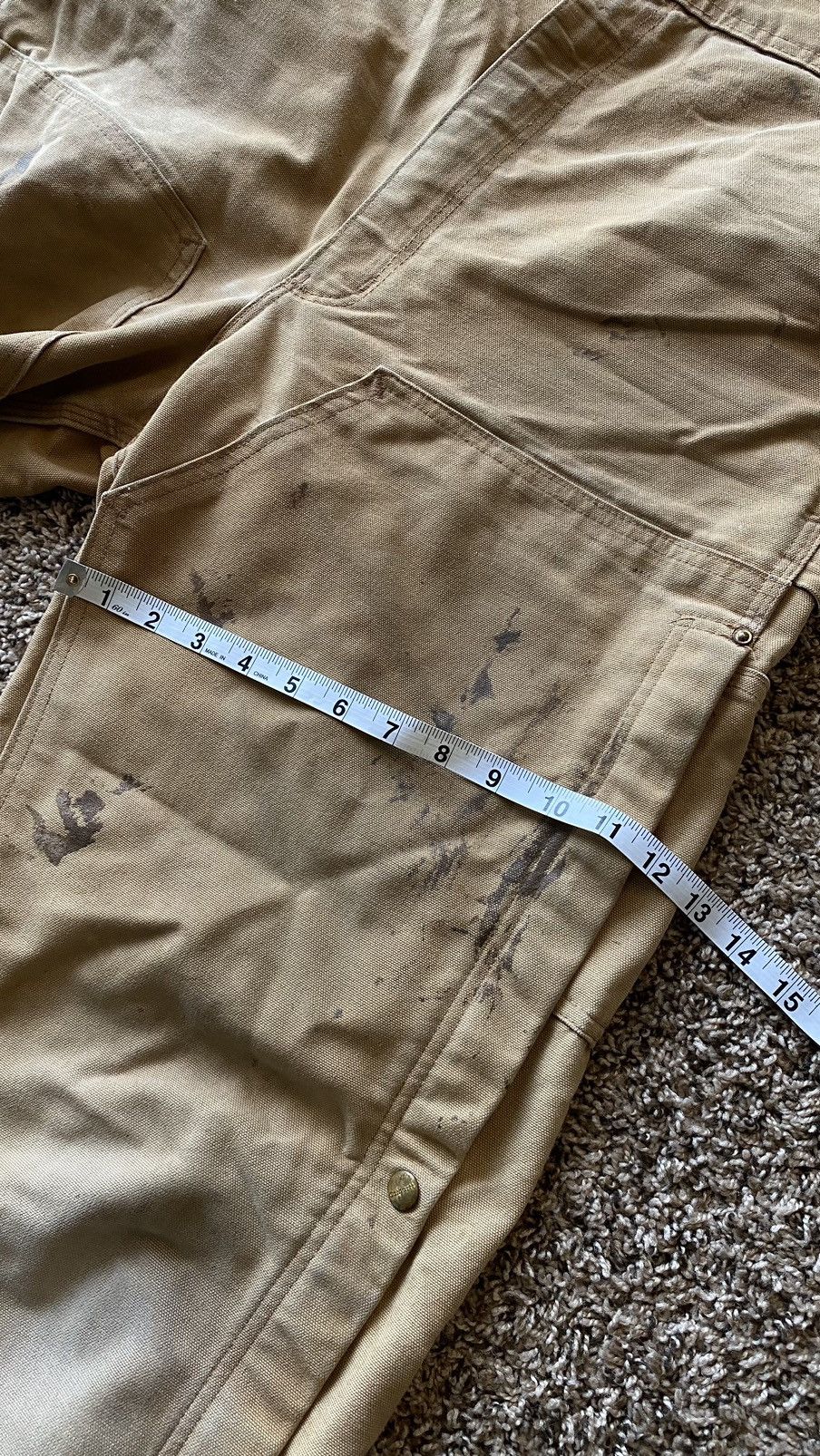 Carhartt × Vintage Vintage Carhartt Faded overalls Size US XL / EU 56 / 4 - 11 Thumbnail
