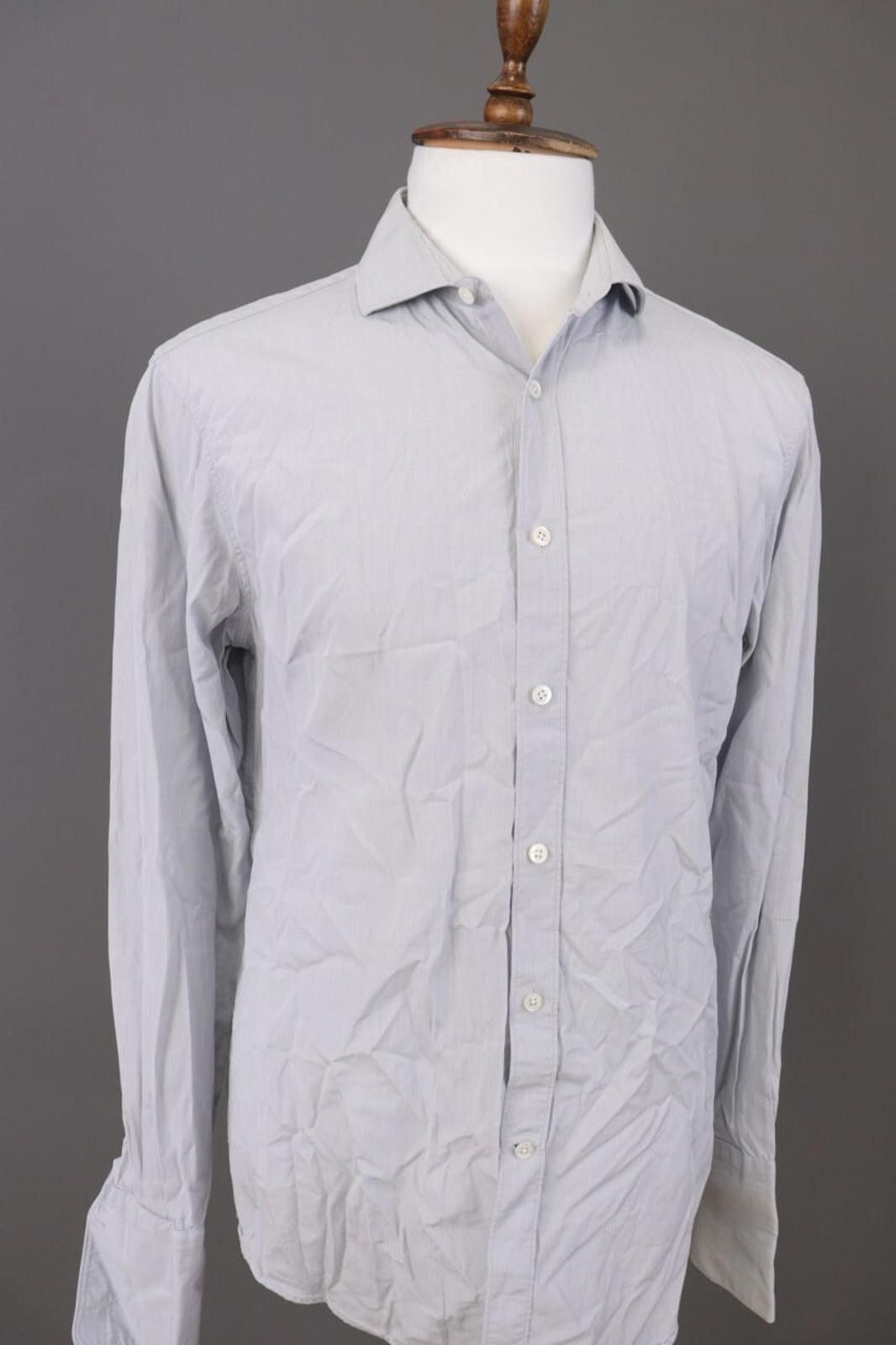 Gieves & Hawkes Gieves & Hawkes Gray Button Down Dress Shirt Size 41 / 16 Size US M / EU 48-50 / 2 - 5 Thumbnail