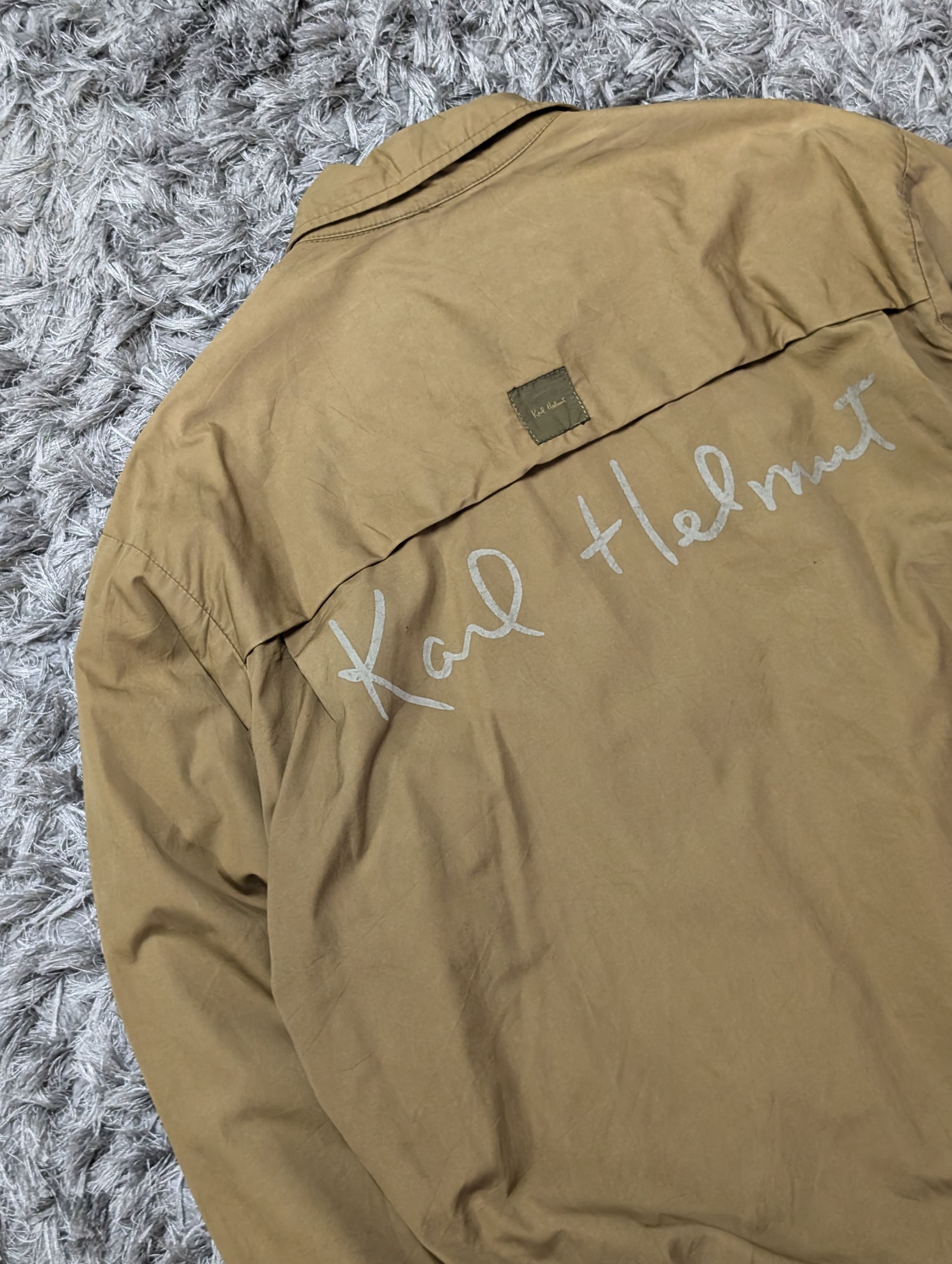 Karl Helmut Vintage Karl Helmut Sunfaded Zipper Bomber Jacket Outerwear Size US L / EU 52-54 / 3 - 7 Thumbnail