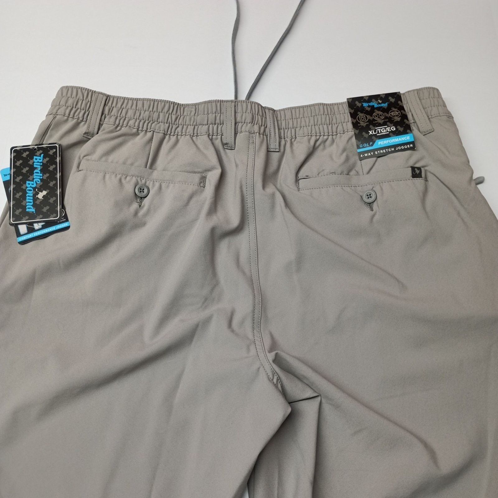 Other Birdie Bound Golf Joggers Men's XL Gray Stretch Drawstring Size US 38 / EU 54 - 12 Thumbnail