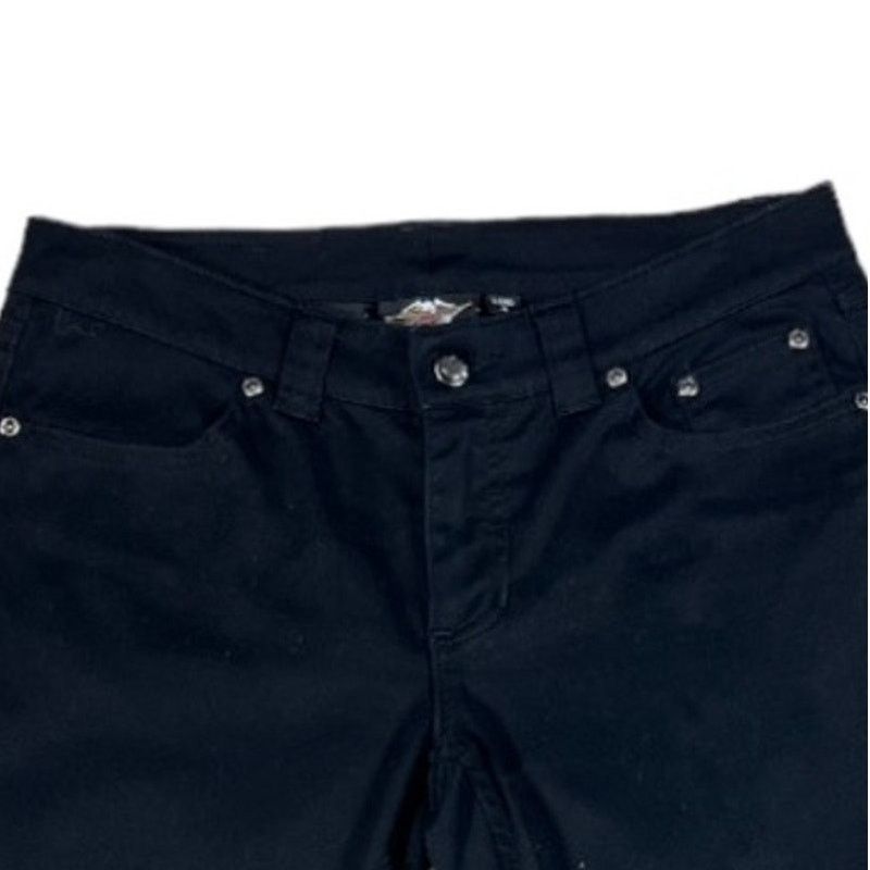 Harley Davidson Harley-Davidson Pants in Black | Size 4 Size 27" / US 4 / IT 40 - 3 Thumbnail