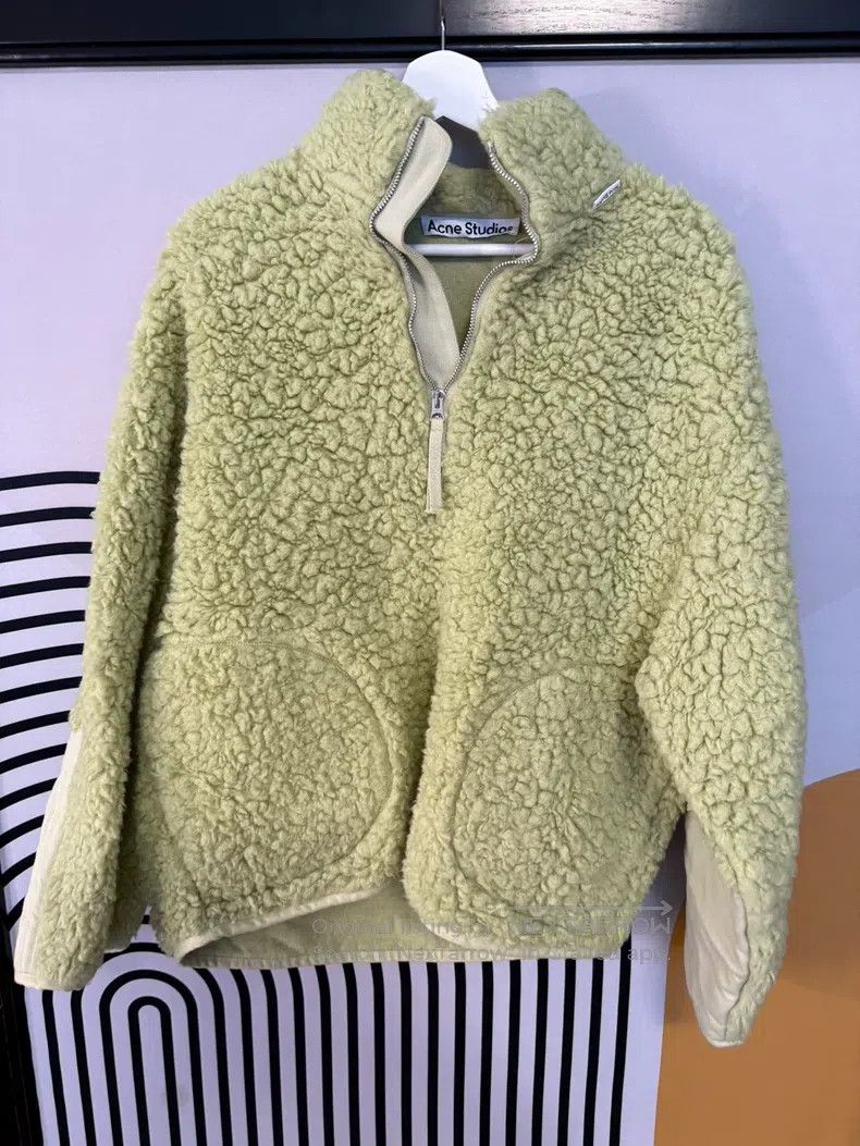 Acne Studios Acne Studios Green Wool Hoodie Size S / US 4 / IT 40 - 2 Thumbnail