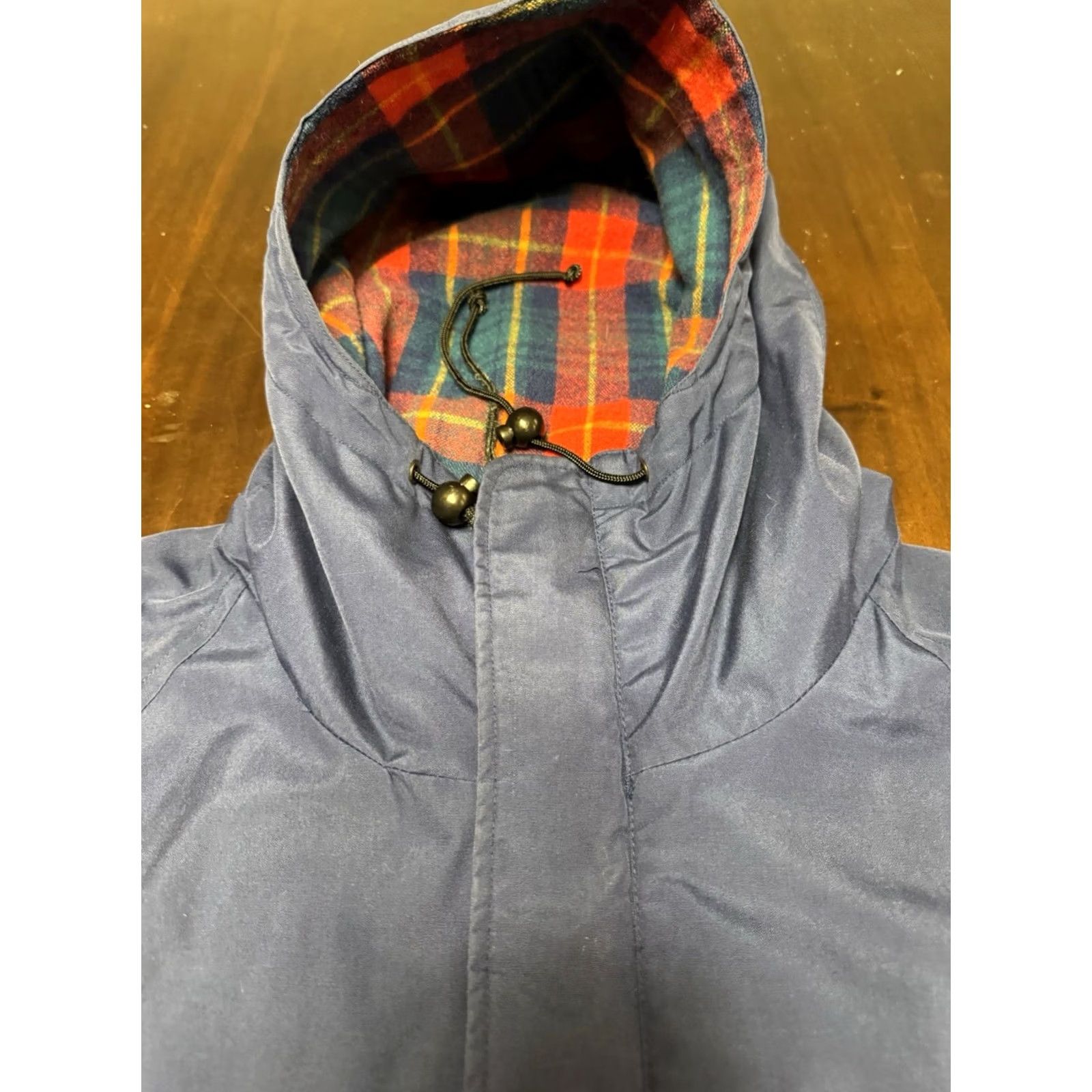 Eddie Bauer VINTAGE Eddie Bauer Blue Flannel Lined Parka Jacket Full Zip Hooded Women’s M Jacket Size M / US 6-8 / IT 42-44 - 2 Thumbnail