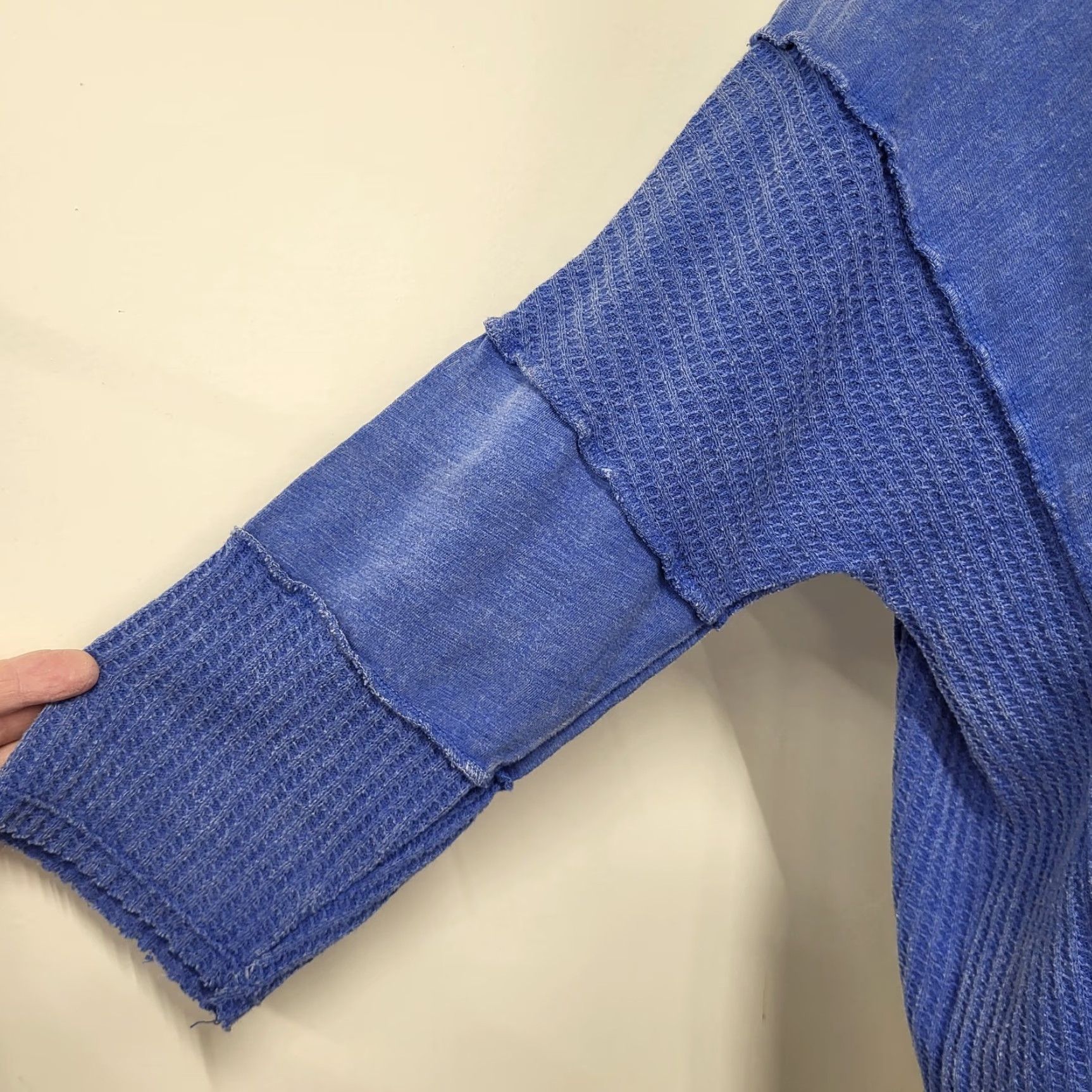 Olive Live ♡ Well Lifestyle Sweater Women's Large Blue Long Sleeve Pullover Soft Knit Fleece Tunic Size L / US 10 / IT 46 - 3 Thumbnail