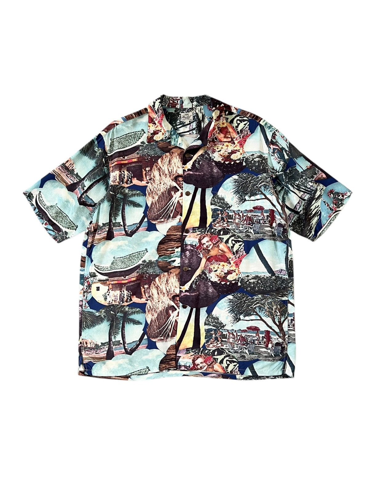 Sun Surf Toyo Enterprise ‘Gold” Rayon Graphic Hawaiian Shirt Sun Surf Size US L / EU 52-54 / 3 - 1 Thumbnail