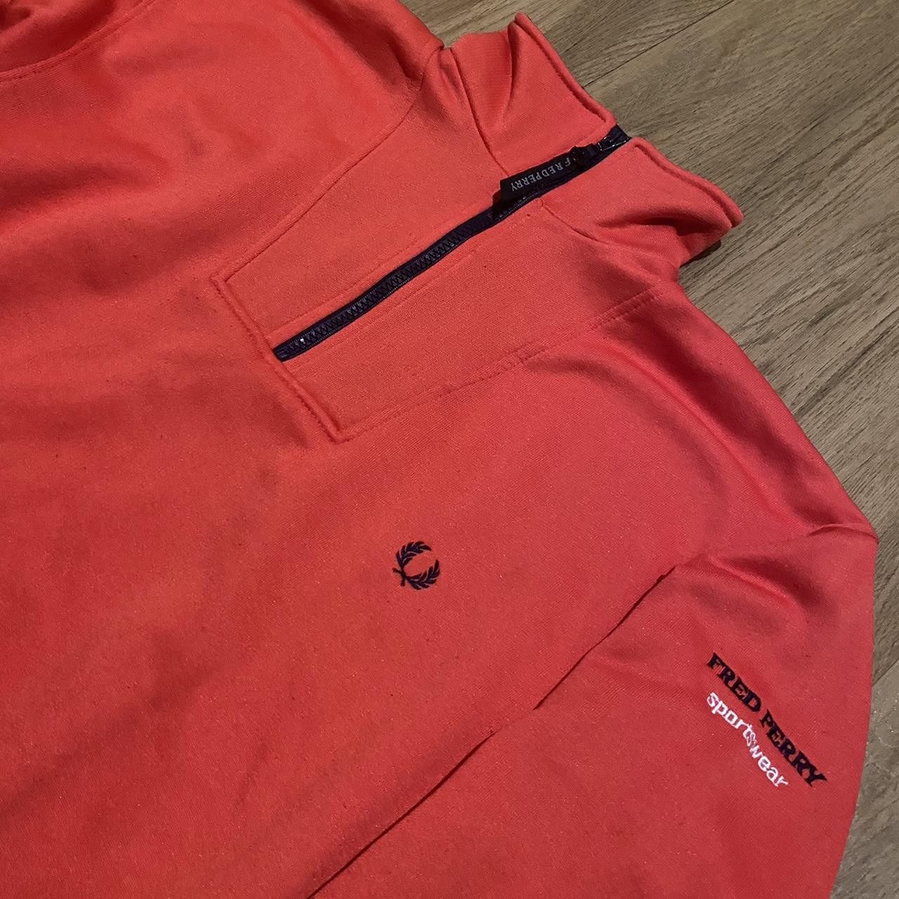 Fred Perry Fred Perry red quarter zip sweatshirt Vintage y2k Size US S / EU 44-46 / 1 - 1 Thumbnail