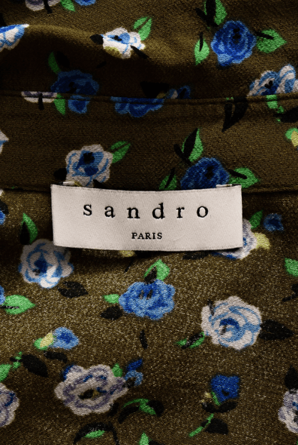 Sandro Women's Sandro Paris Floral Long Sleeve Shirt Size M Size M / US 6-8 / IT 42-44 - 2 Thumbnail