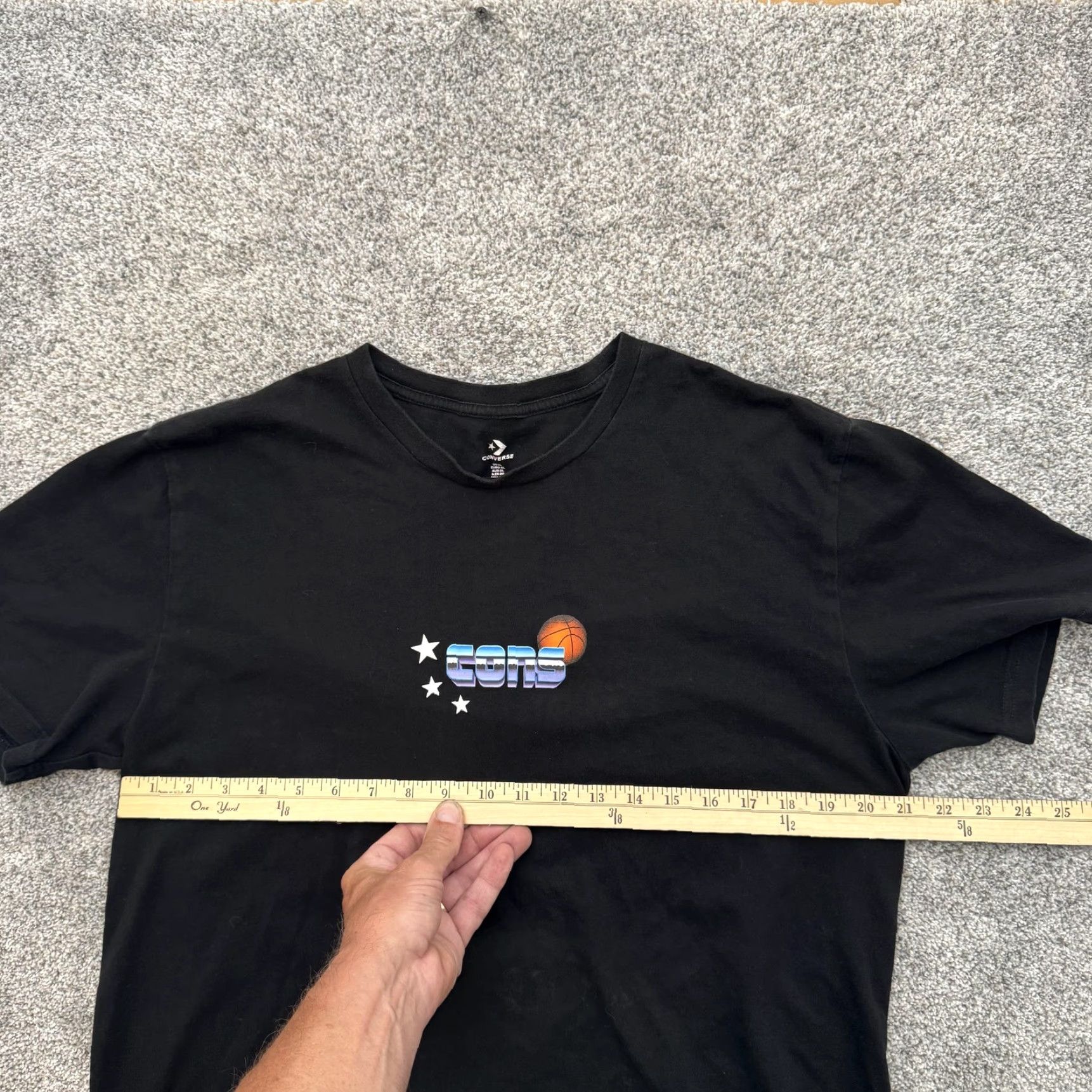 Converse Converse Suns Shirt Mens XL Black Basketball Graphic Tee 90s Style Retro NBA Size US XL / EU 56 / 4 - 3 Thumbnail