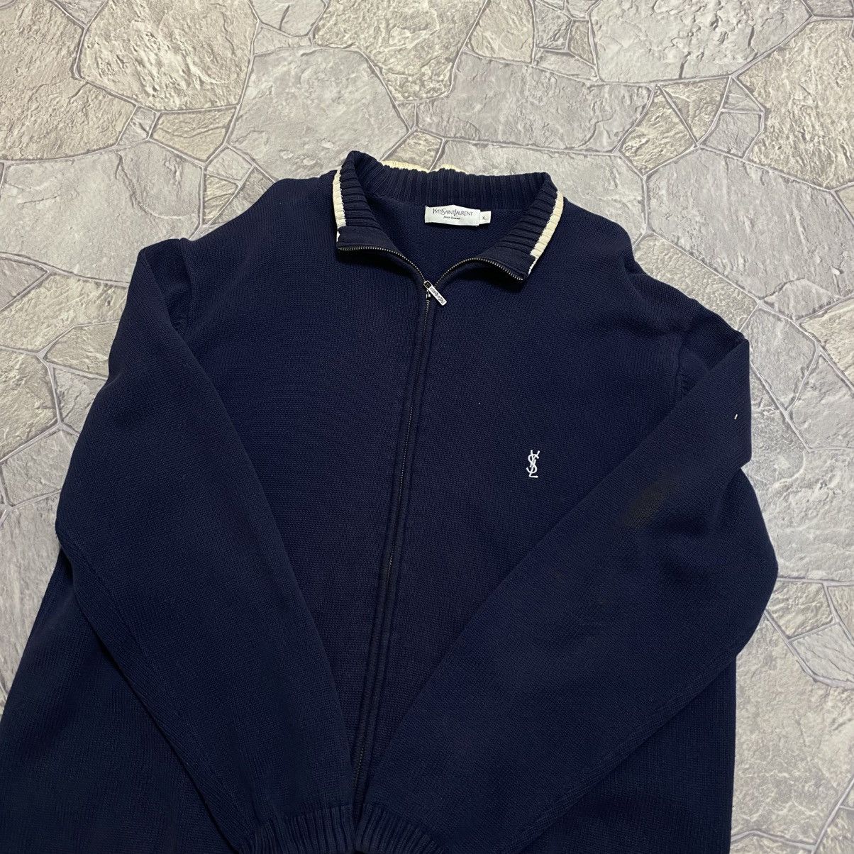 Yves Saint Laurent Yves Saint Laurent YSL logo zip up Size US XL / EU 56 / 4 - 2 Thumbnail
