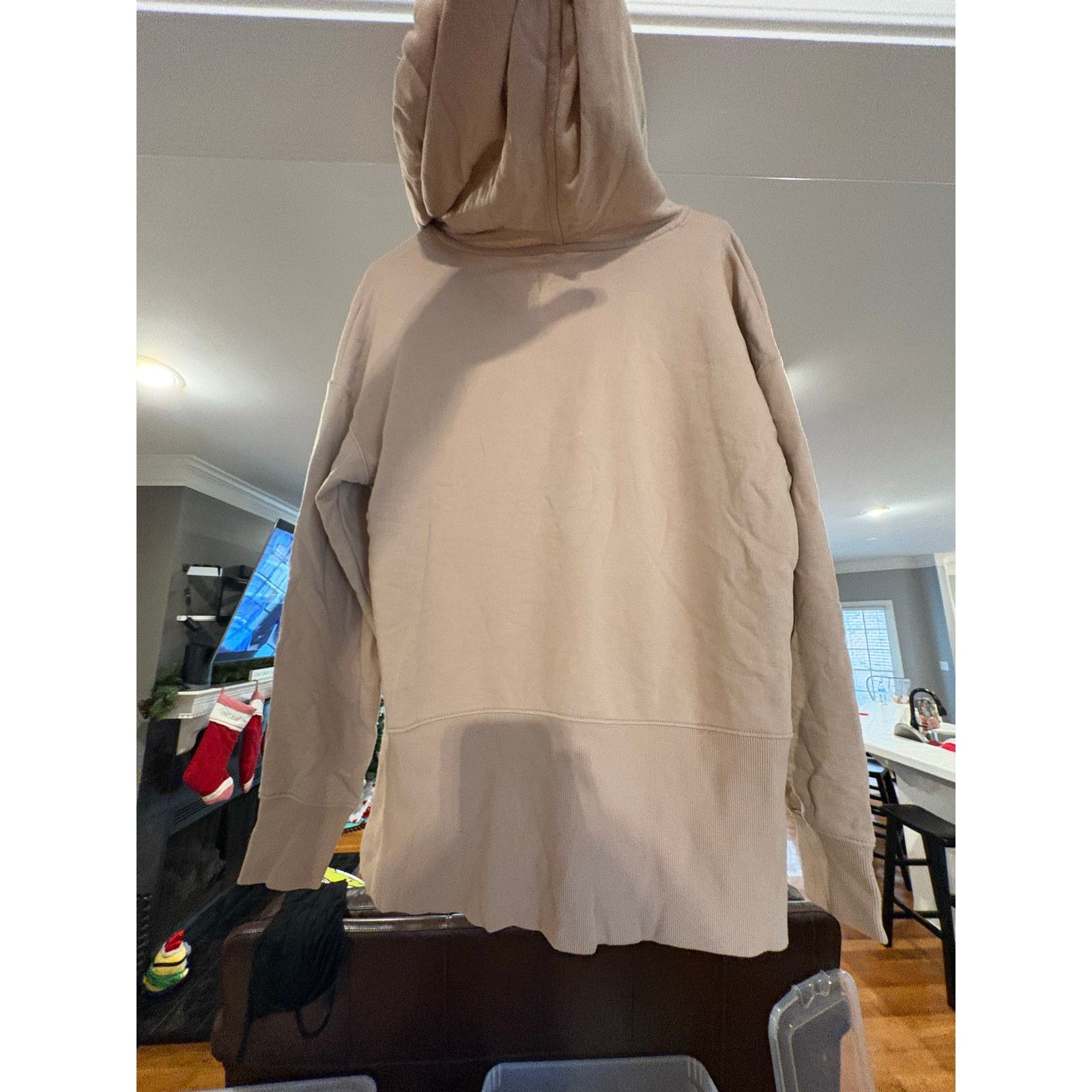 Lou & Grey Lou & Grey Tan Hooded Sweatshirt Women’s Small Oversized Size S / US 4 / IT 40 - 4 Thumbnail