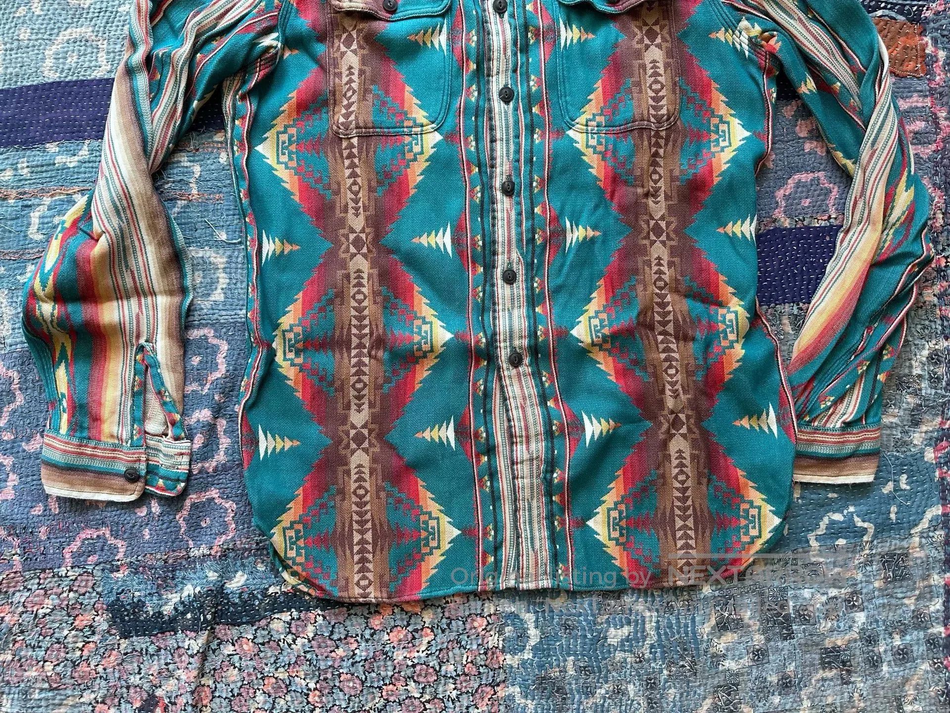 RRL Ralph Lauren rrl southwestern print long sleeve shirt. Size US M / EU 48-50 / 2 - 3 Thumbnail