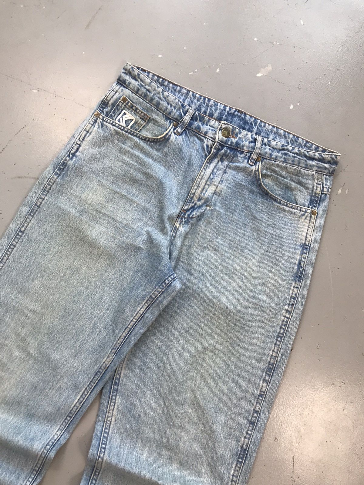 Karl Kani × Vintage Vintage Kani jeans logo embroidered denim Size US 36 / EU 52 - 5 Thumbnail