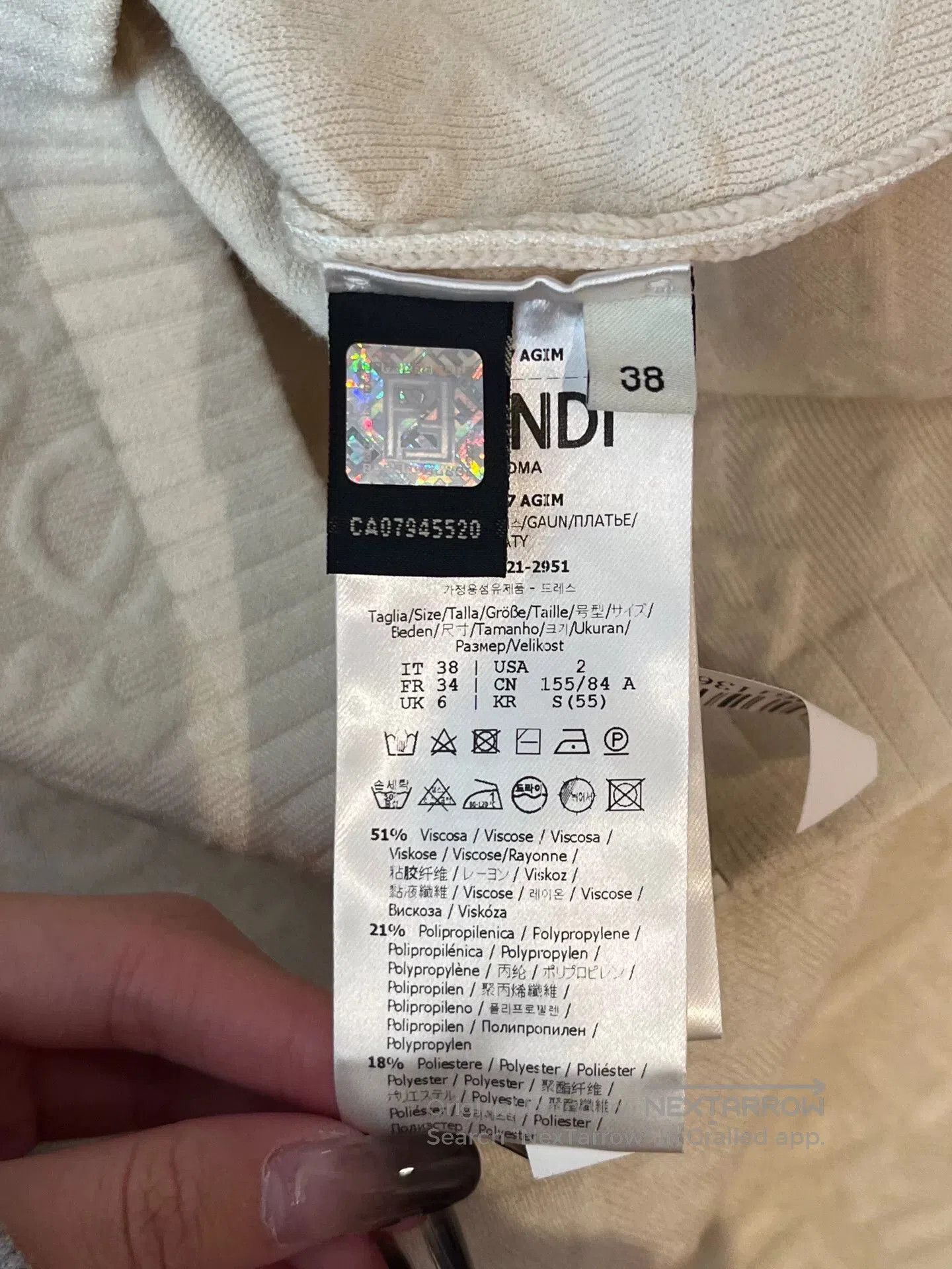 Fendi FENDI White Logo Knit Dress. Size US S / EU 44-46 / 1 - 5 Thumbnail