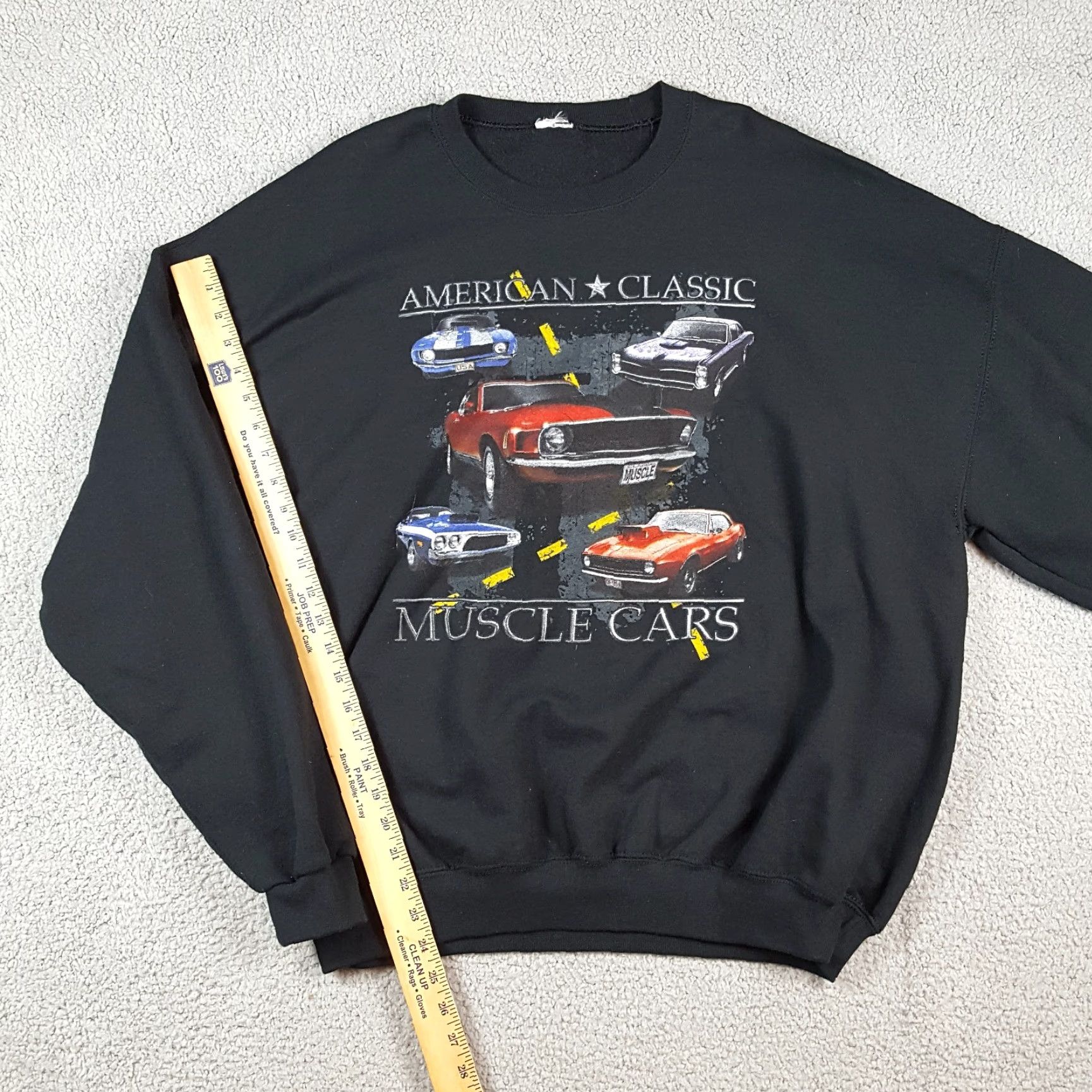 Fruit Of The Loom Vintage 90s American Muscle Cars Size XL Pullover Crewneck Sweatshirt Y2K Size US XL / EU 56 / 4 - 6 Thumbnail