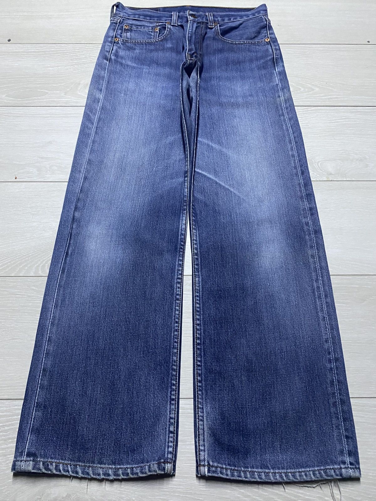 Levi's Vintage Levis 512 Blue Wash Baggy Jeans Size US 29 - 1 Thumbnail