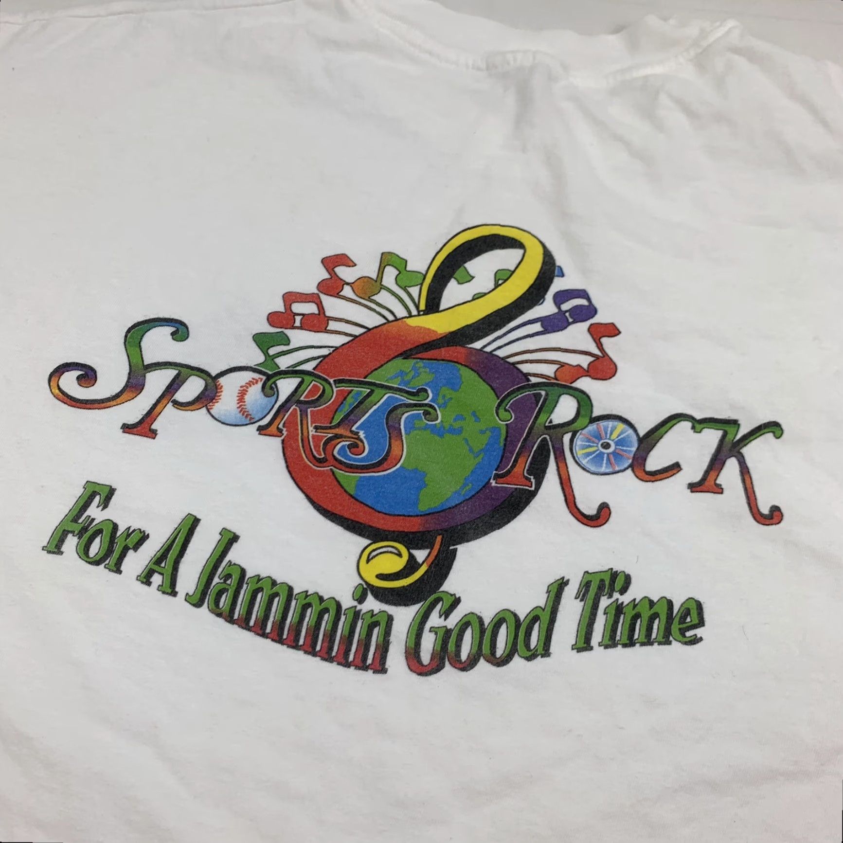 Vintage Vintage T Shirt Sports Rock & White Adult Large Charleston SC Music Event Promo Size US L / EU 52-54 / 3 - 2 Thumbnail