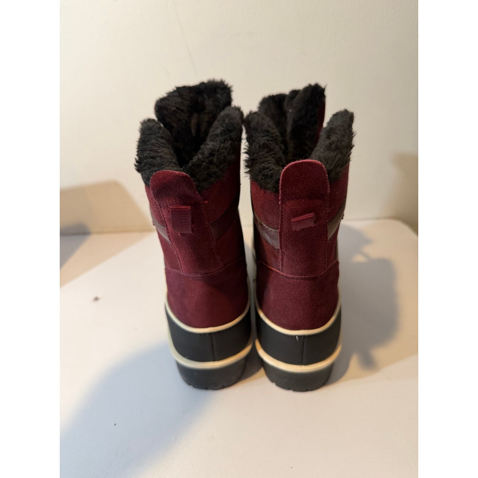 Other Comfortview Winter black & red Plaid Leather Boots Sz 12M Size US 12 / IT 42 - 5 Thumbnail