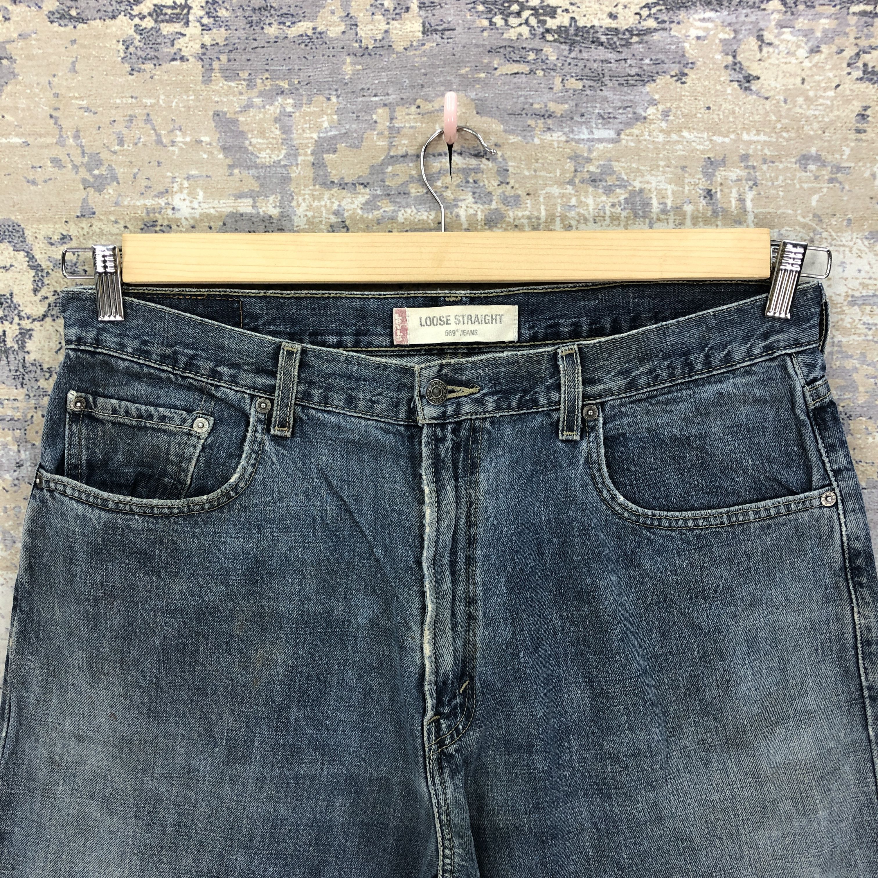 Levi's × Vintage Vintage Y2K Levis 569 Baggy Loose Jeans Levi's Faded Denim Size US 36 / EU 52 - 5 Thumbnail