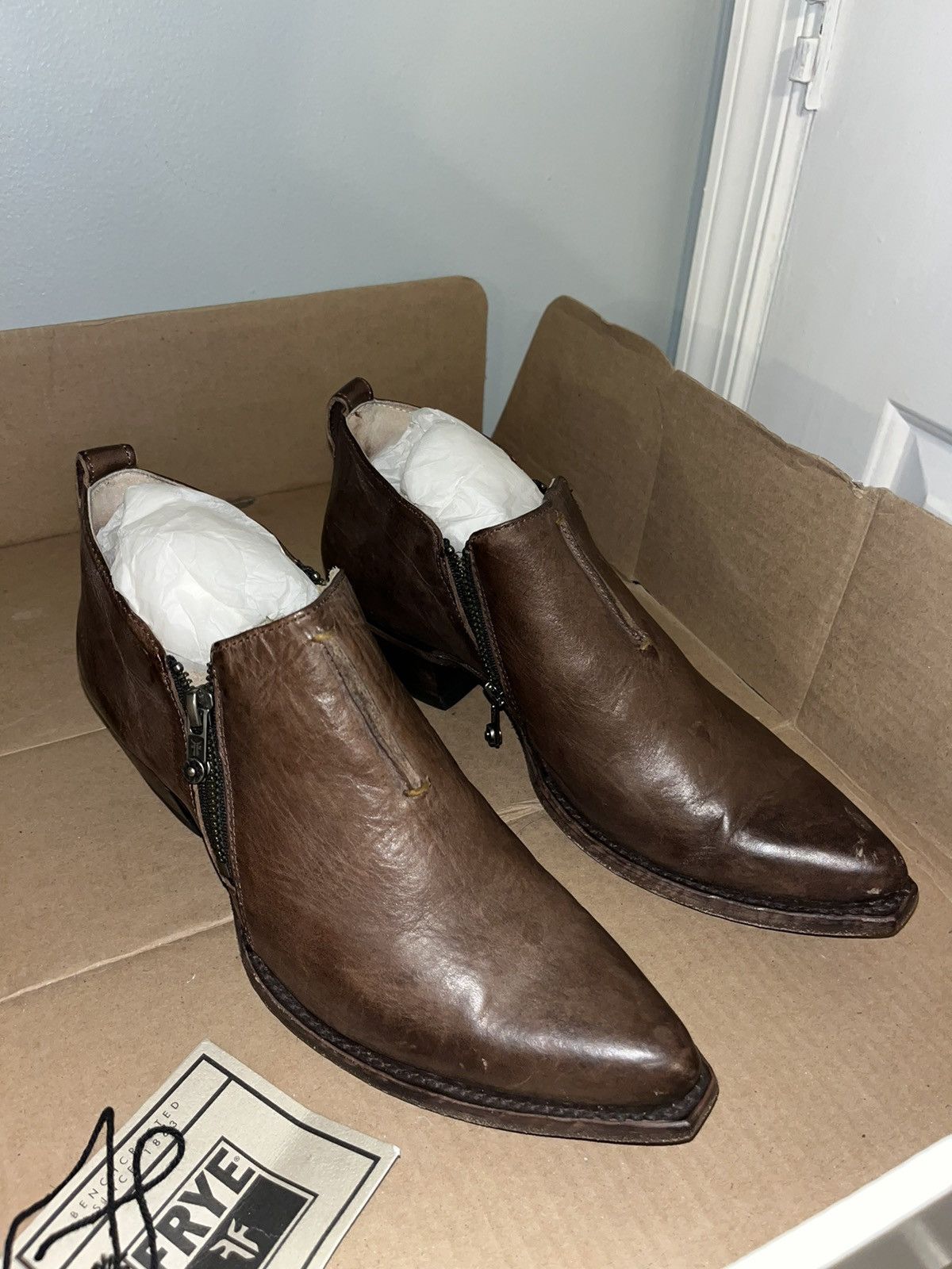 Frye Womens FRYE Sacha Moto Shootie Size US 9.5 / IT 39.5 - 5 Thumbnail