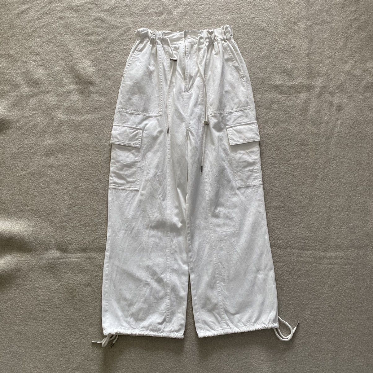 Japanese Brand × Le Grande Bleu (L.G.B.) GRL White Ballon Parachute Cargo Pants w24-34'inches Size 30" / US 8 / IT 44 - 1 Thumbnail