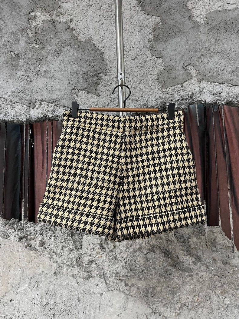 Dior Dior Houndstooth Pattern Shorts-dmc Size US 36 / EU 52 - 1 Thumbnail