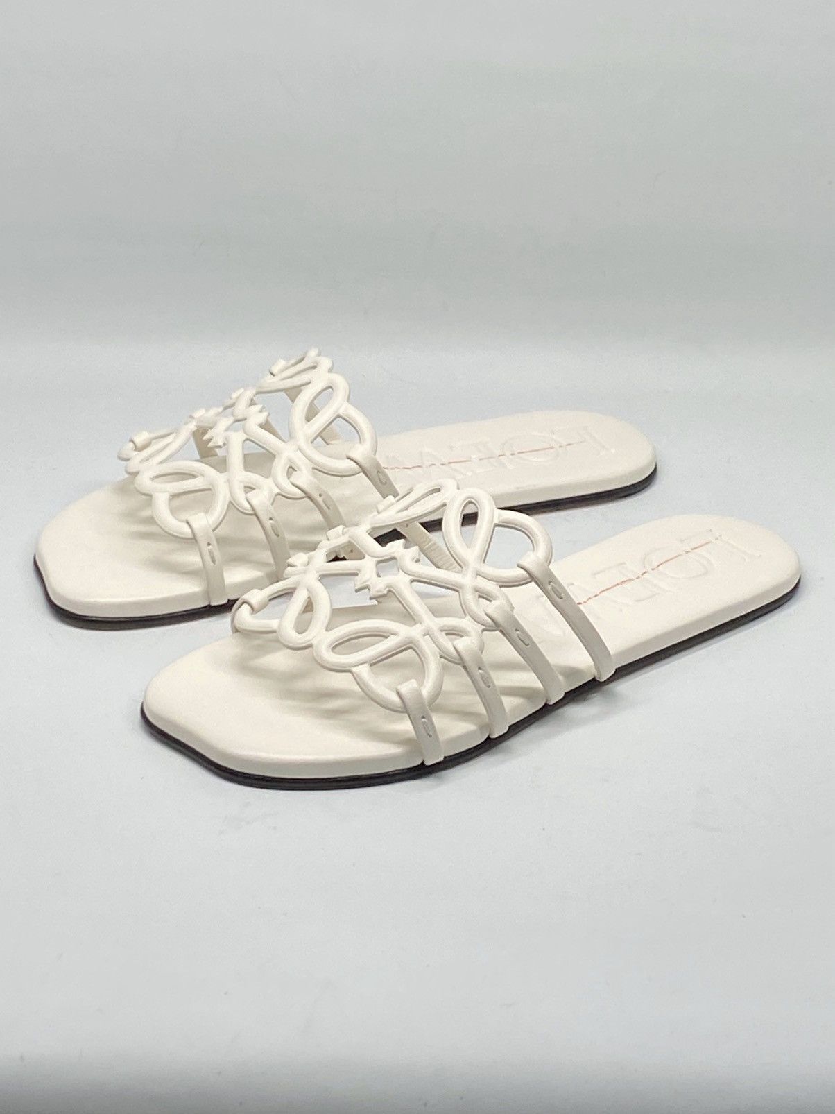 Loewe Loewe Petal Anagram slide in soft calfskin size 37 Size US 7 / IT 37 - 1 Thumbnail