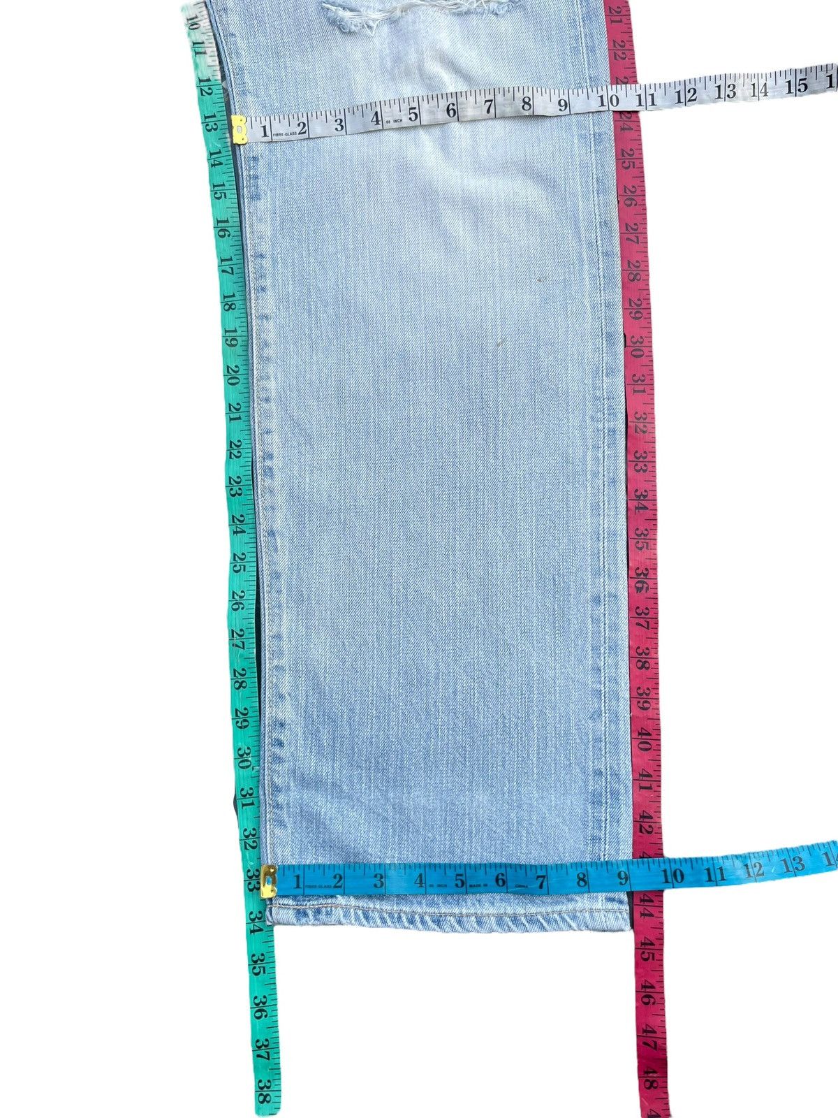 Edwin Vintage Edwin 505ZX Selvedge Distresed Jeans Size US 36 / EU 52 - 13 Thumbnail