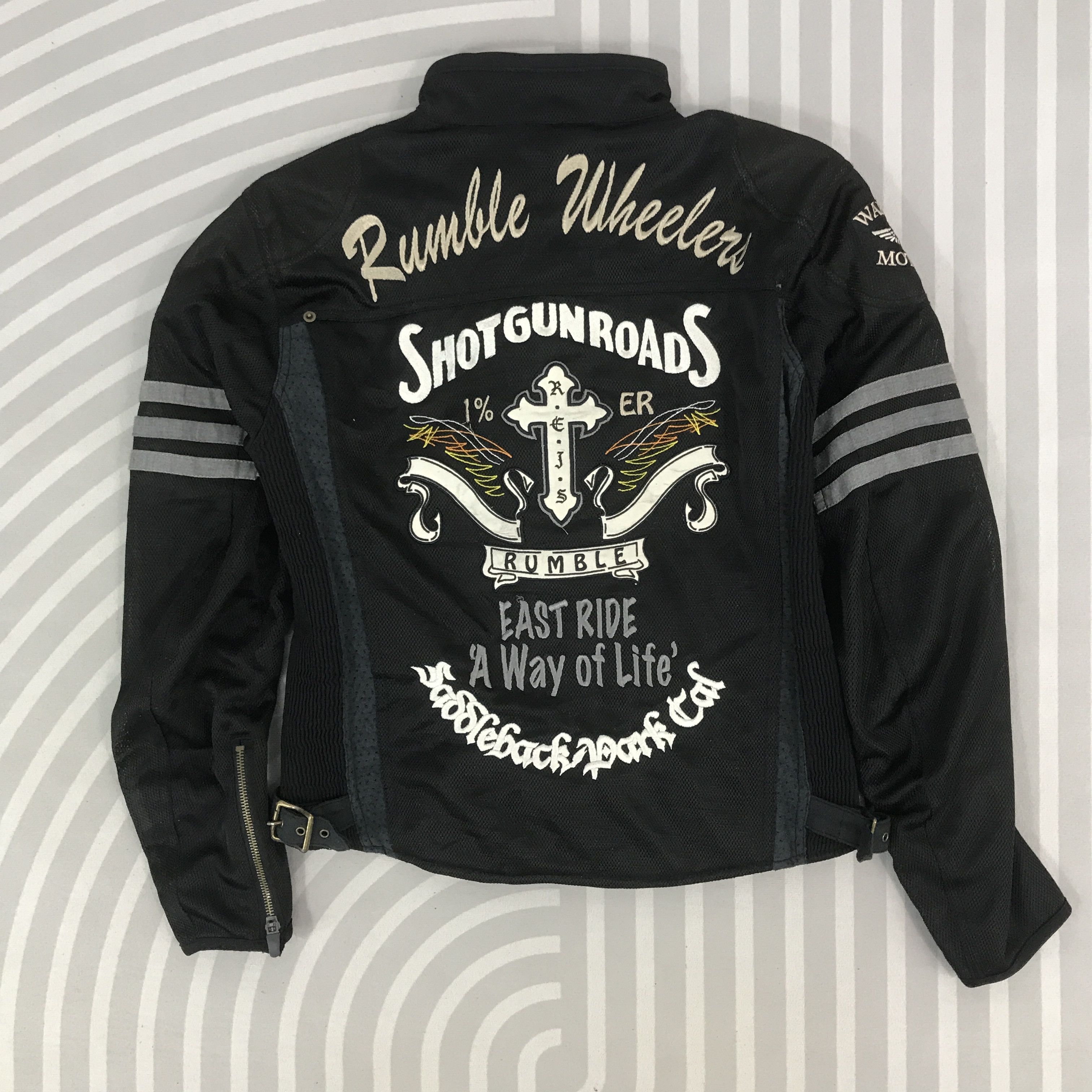 Japanese Brand × Vintage Vintage Rumble Wheelers Racing punk motorcycle Jacket Size US M / EU 48-50 / 2 - 1 Thumbnail