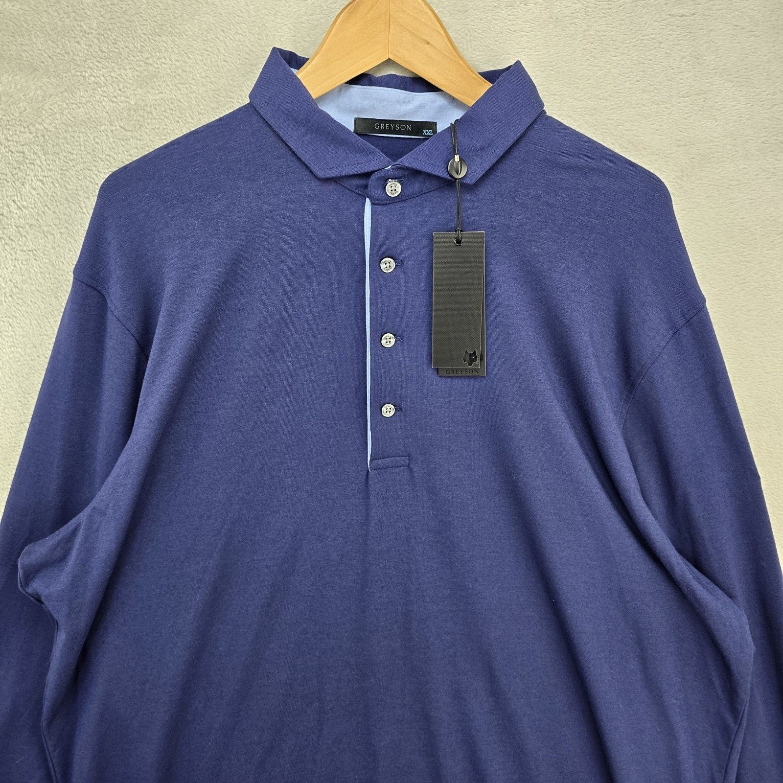 Other Greyson Apache II Long Sleeve Polo Shirt 2XL Maltese Blue Size US XXL / EU 58 / 5 - 3 Thumbnail