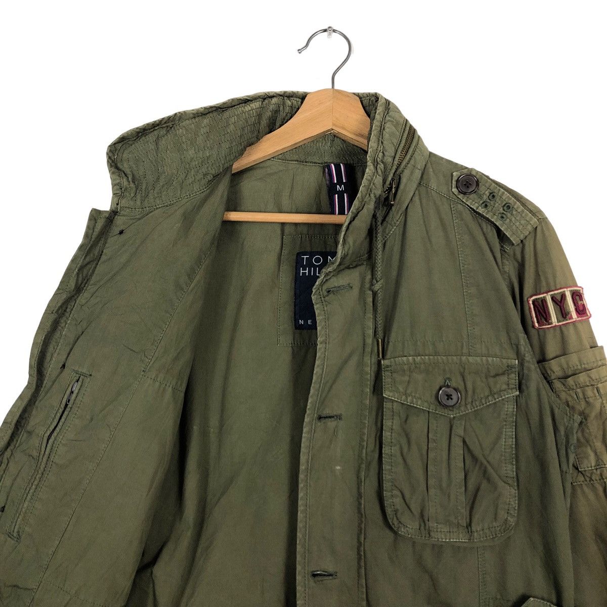 Japanese Brand 🔥90’s Design Biker Military Jacket Tommy Hilfiger Size US M / EU 48-50 / 2 - 11 Thumbnail